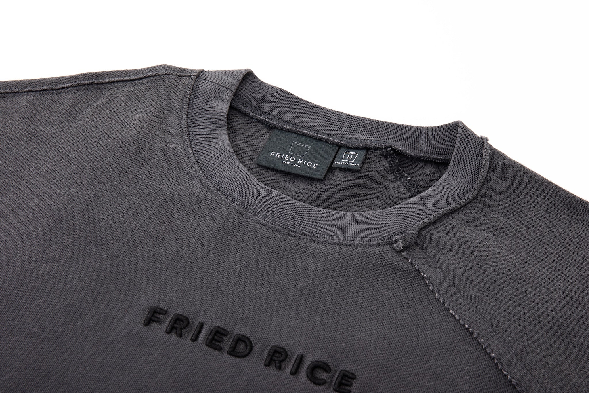 Asymmetric Sleeve Crewneck – Graphite - Image 10