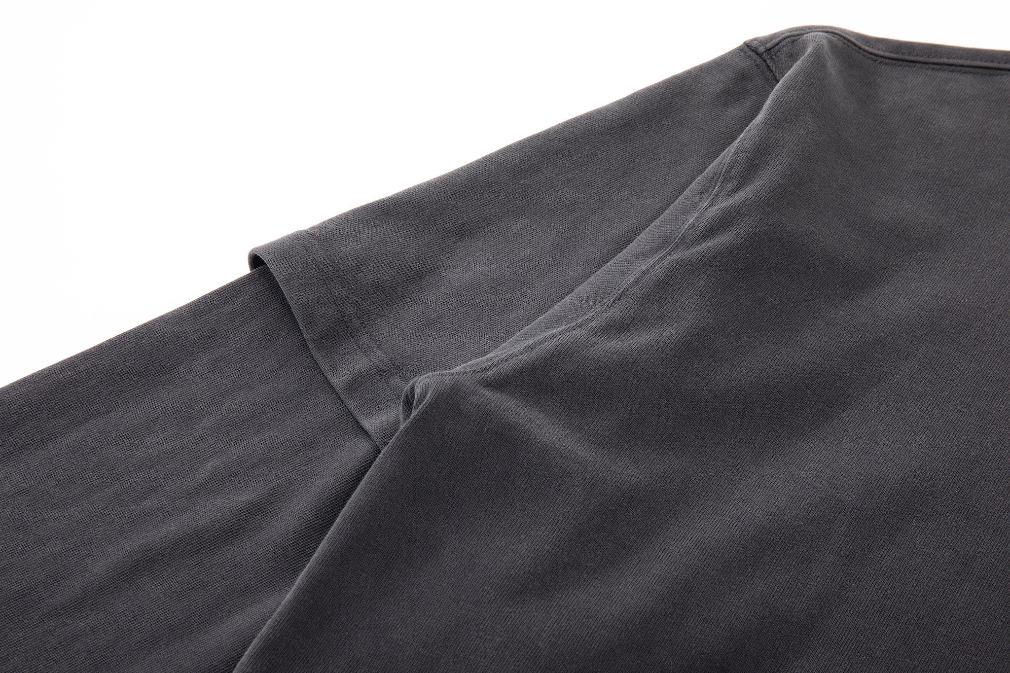 Asymmetric Sleeve Crewneck – Graphite - Image 12