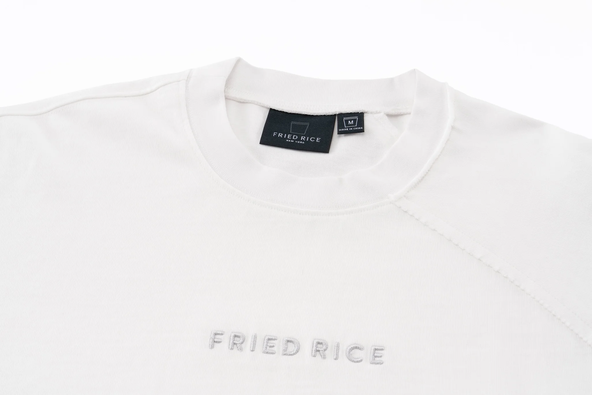 Asymmetric Sleeve Crewneck - White - Image 14