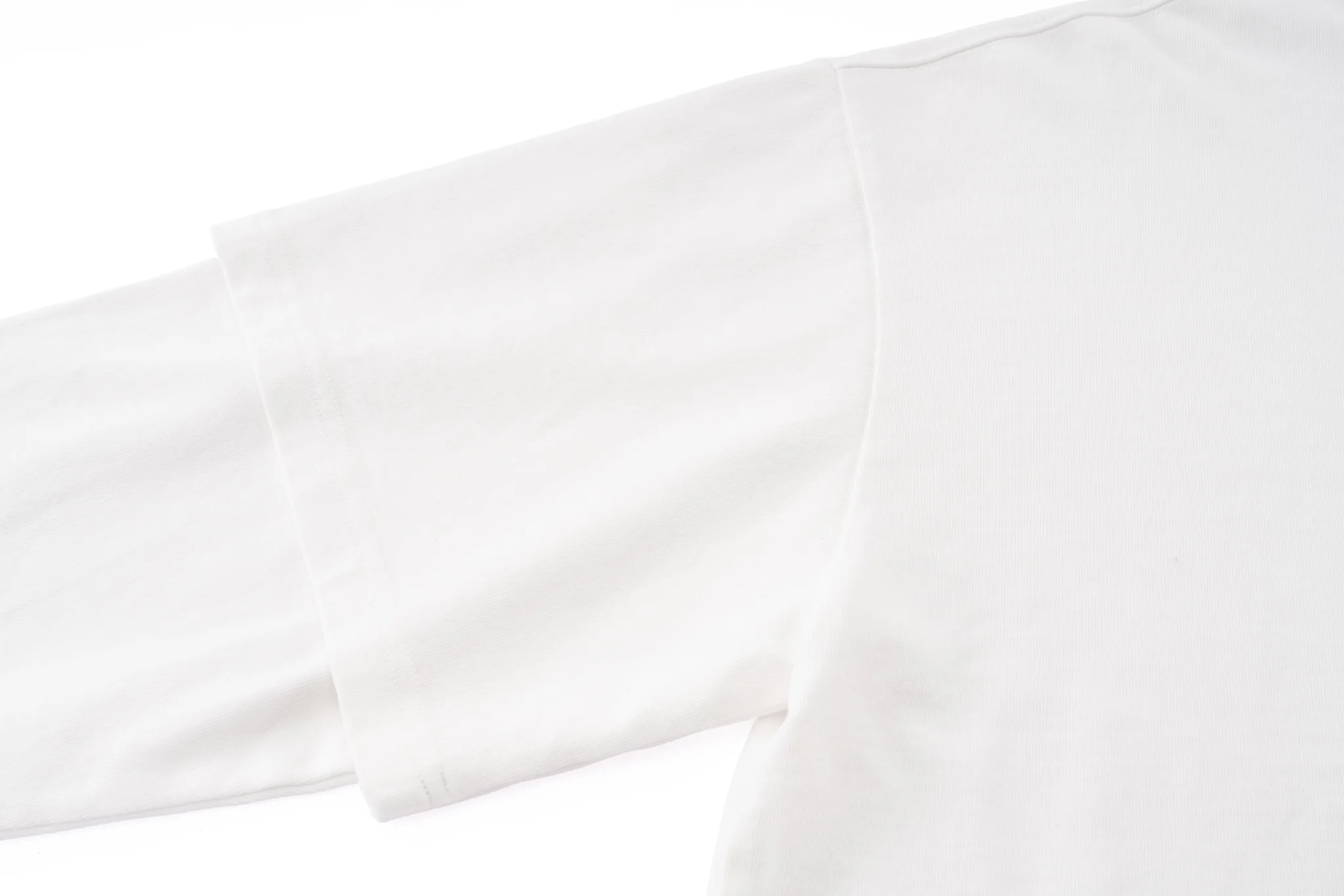 Asymmetric Sleeve Crewneck - White - Image 15