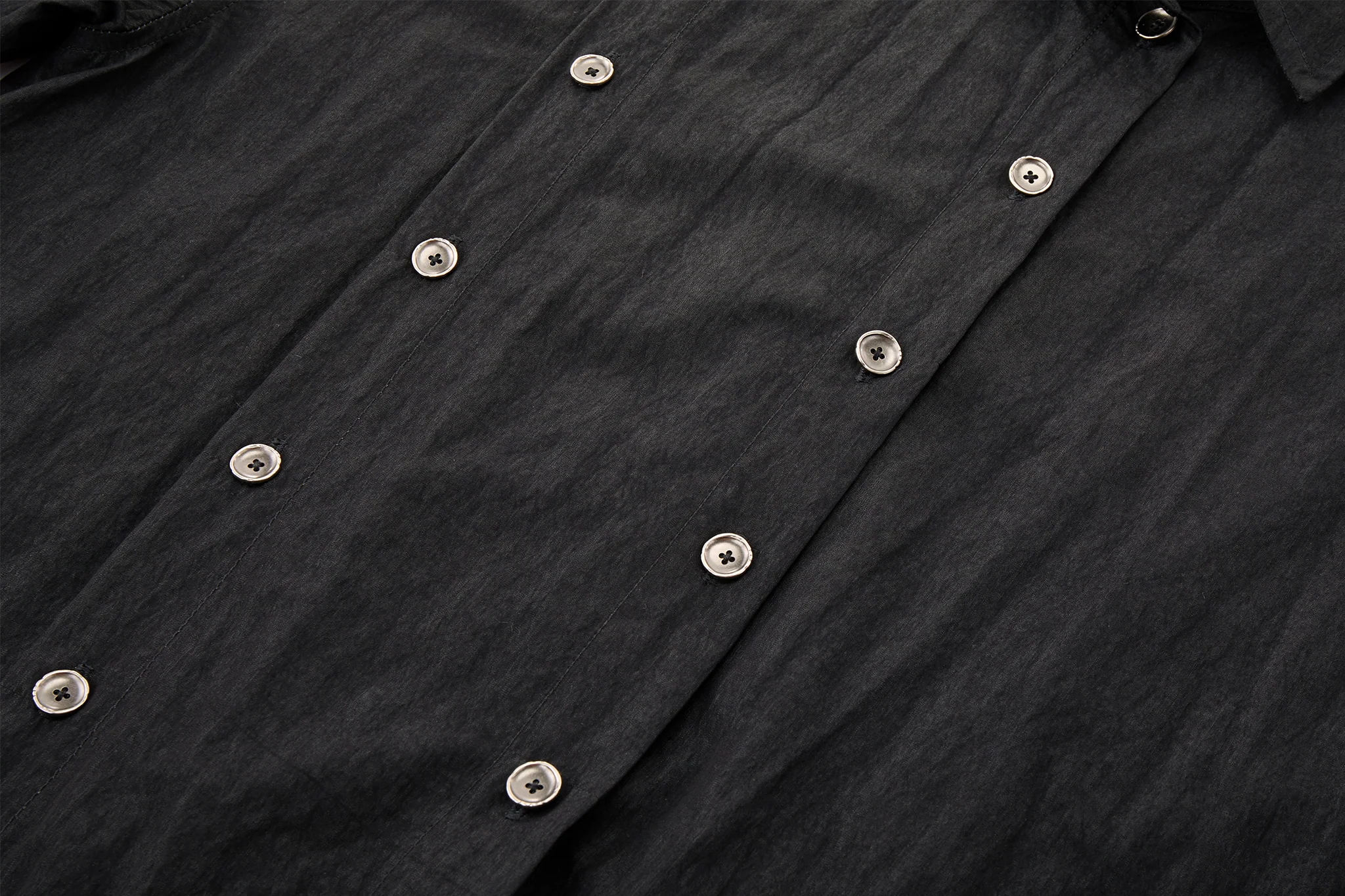 Asymmetrical Split Button Up - Midnight - Image 10