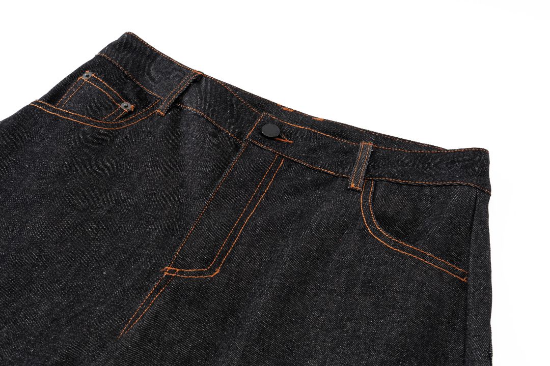 Barrel Wide Leg Jeans - Raw Indigo - Image 13