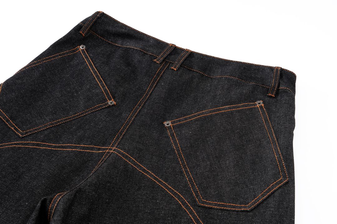 Barrel Wide Leg Jeans - Raw Indigo - Image 16