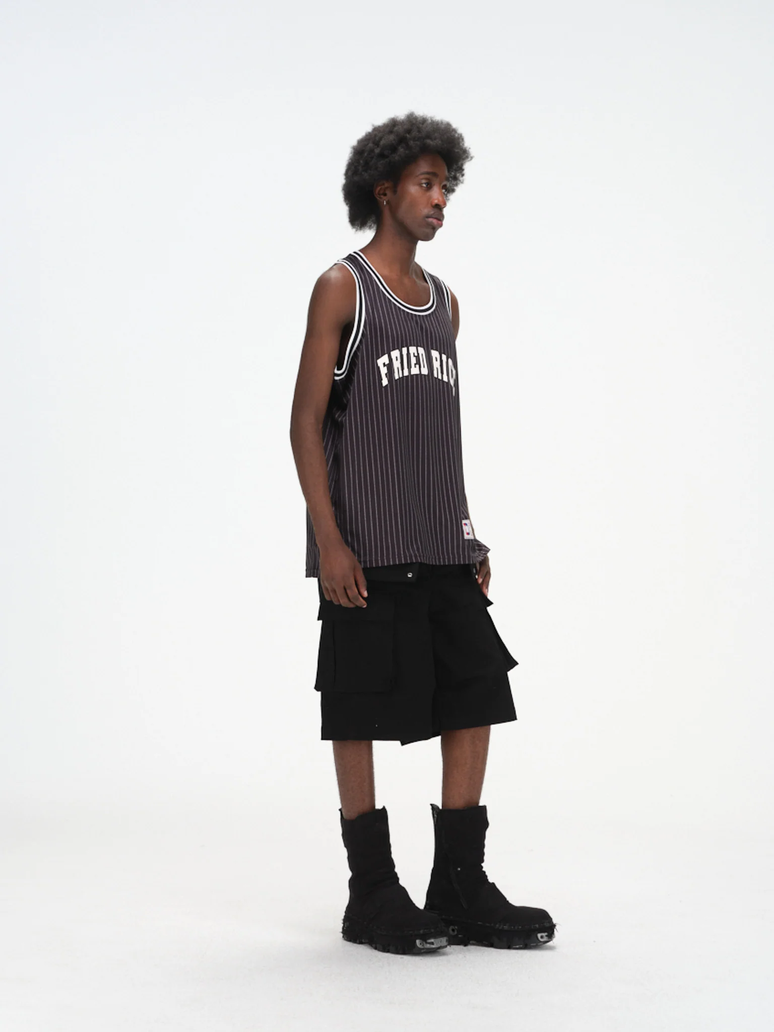 FRIED RICE Basketball Jersey - Pinstripe - Image 5