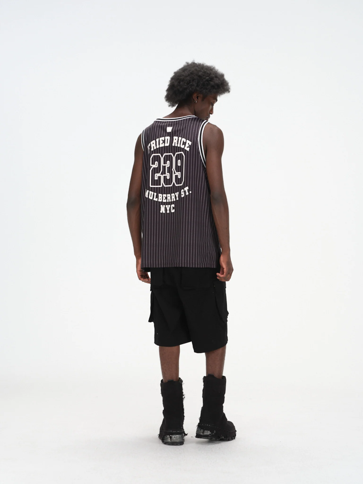 FRIED RICE Basketball Jersey - Pinstripe - Image 6