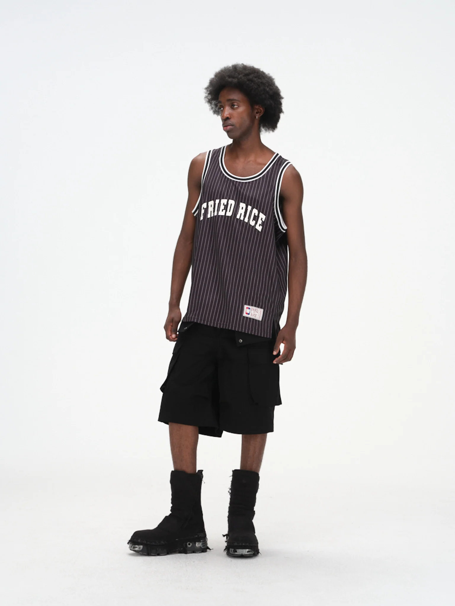 FRIED RICE Basketball Jersey - Pinstripe - Image 7