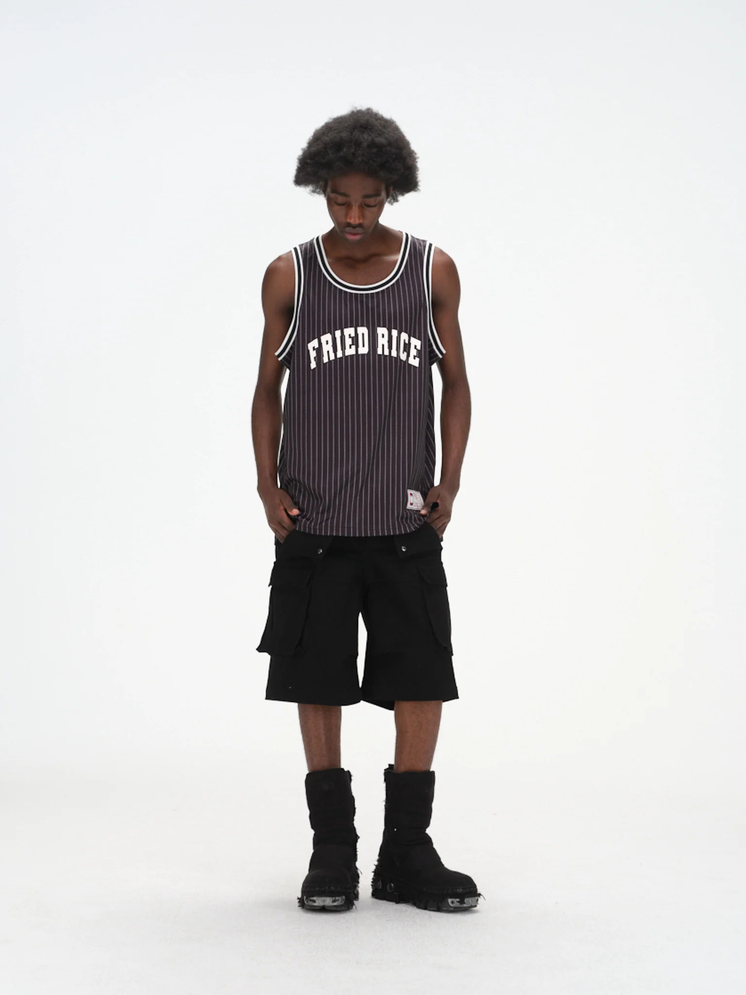 FRIED RICE Basketball Jersey - Pinstripe - Image 8