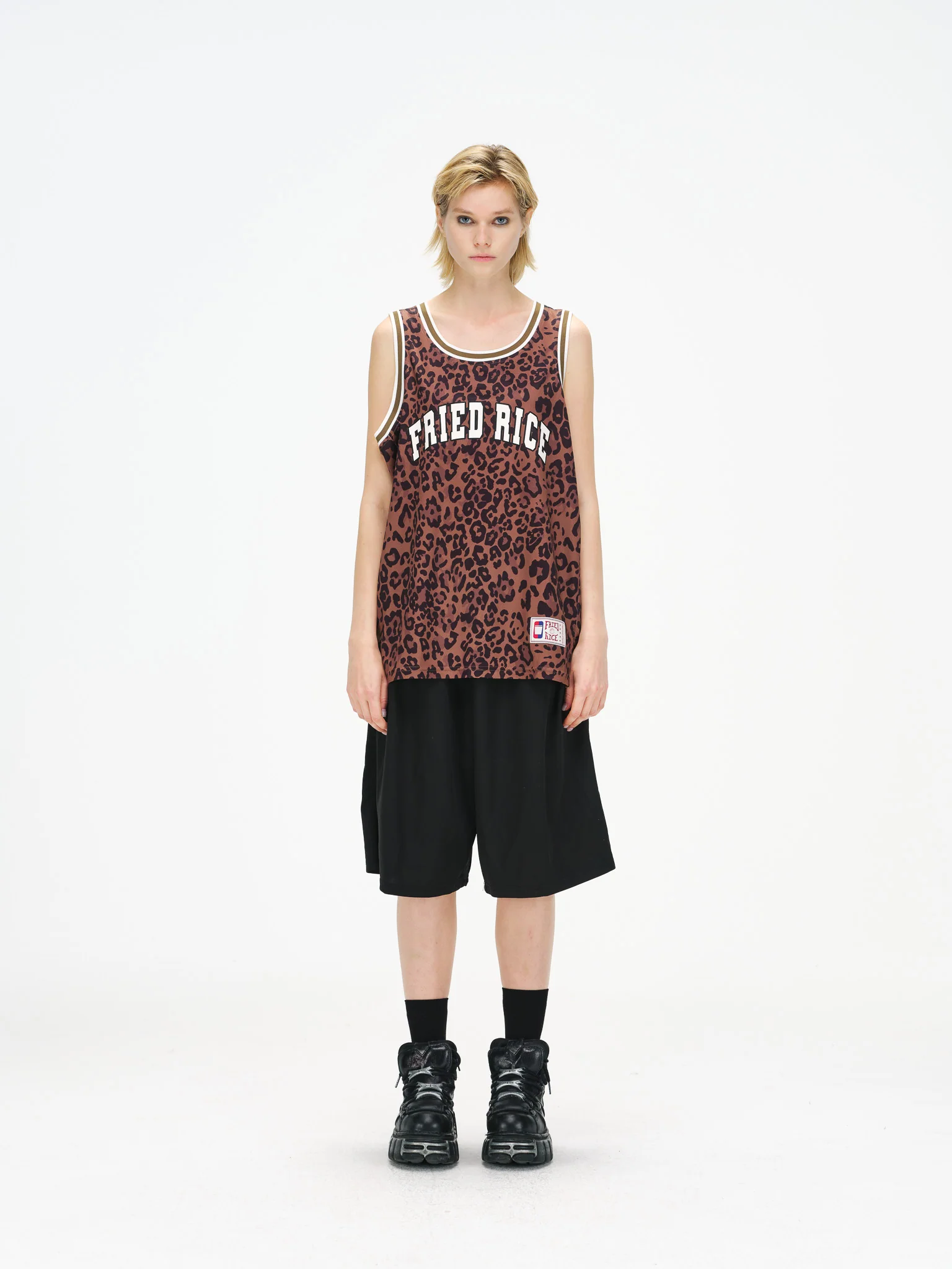 FRIED RICE Basketball Jersey - Leopard Print - Image 4