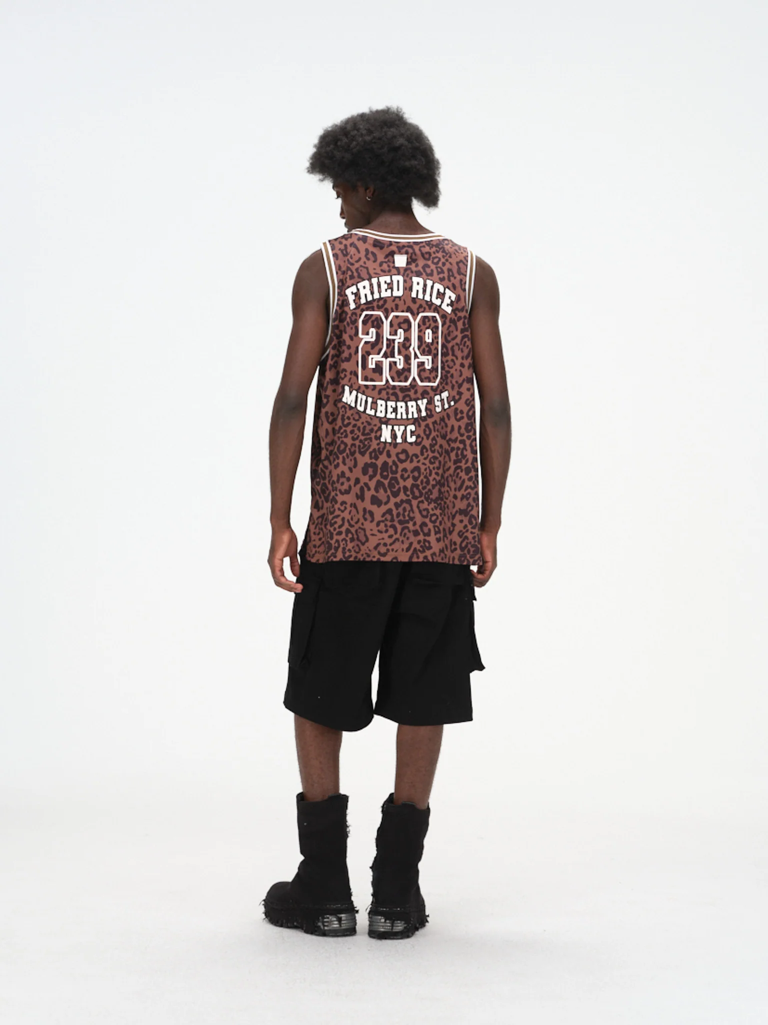 FRIED RICE Basketball Jersey - Leopard Print - Image 6