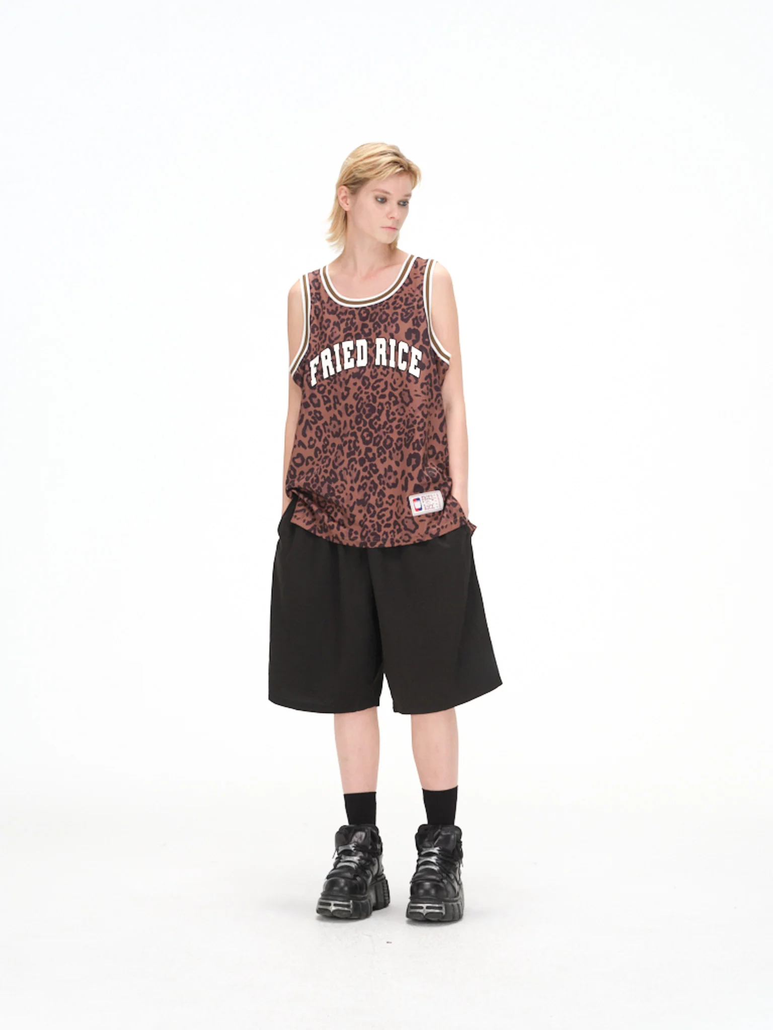 FRIED RICE Basketball Jersey - Leopard Print - Image 7