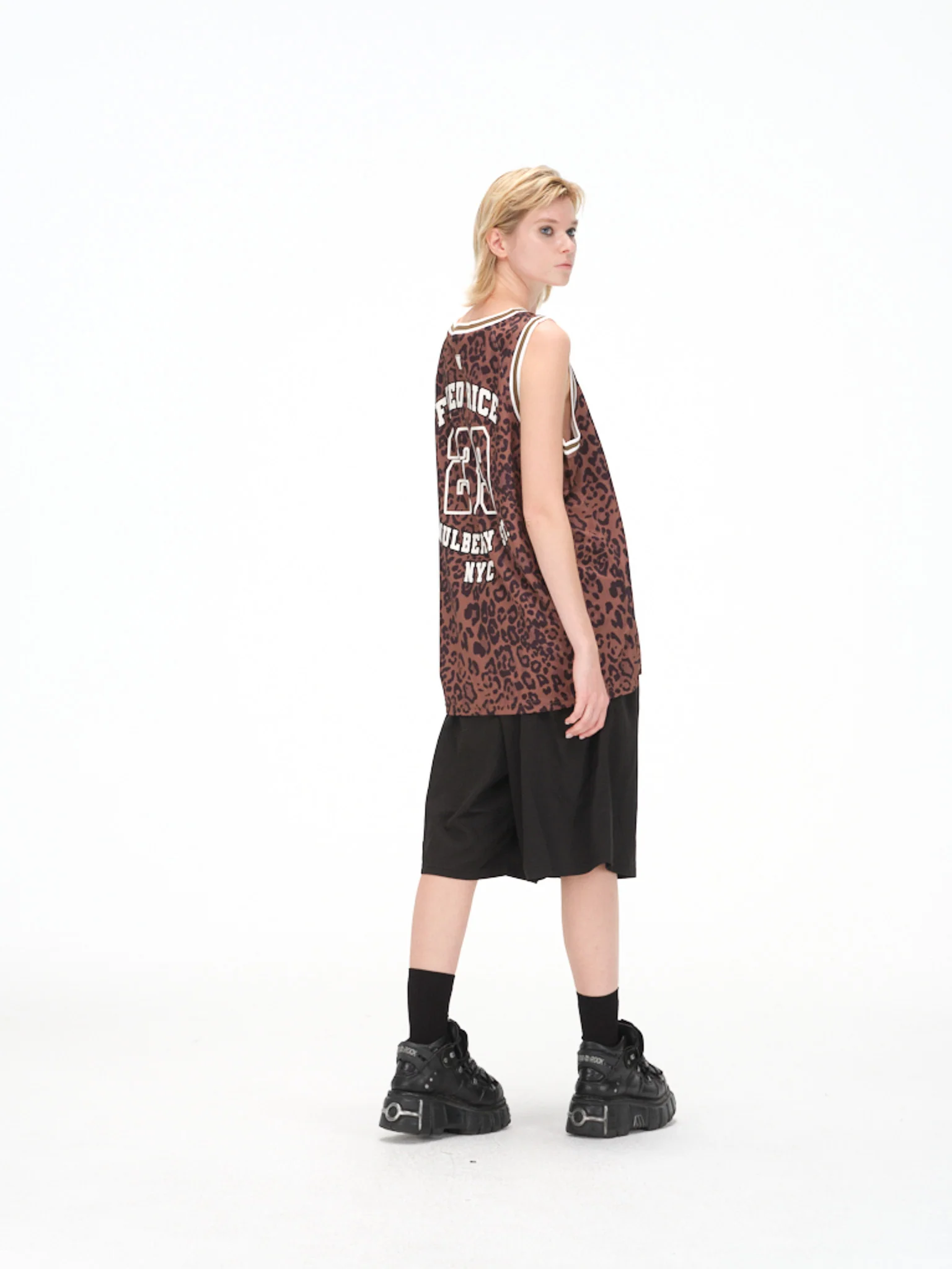 FRIED RICE Basketball Jersey - Leopard Print - Image 9