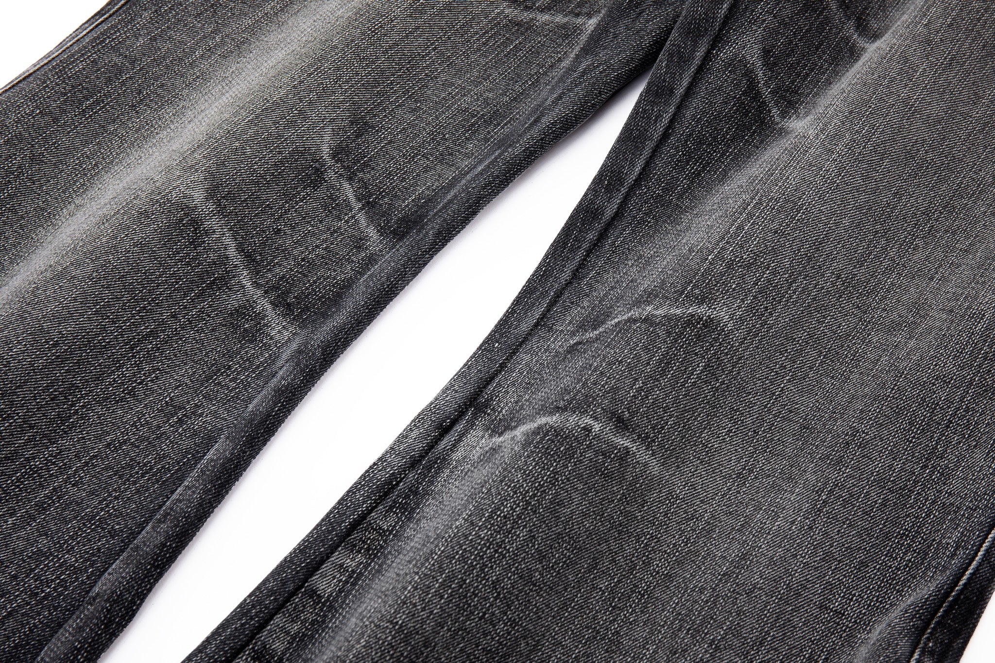 Bell Bottom Jeans – Black Washed Denim - Image 12