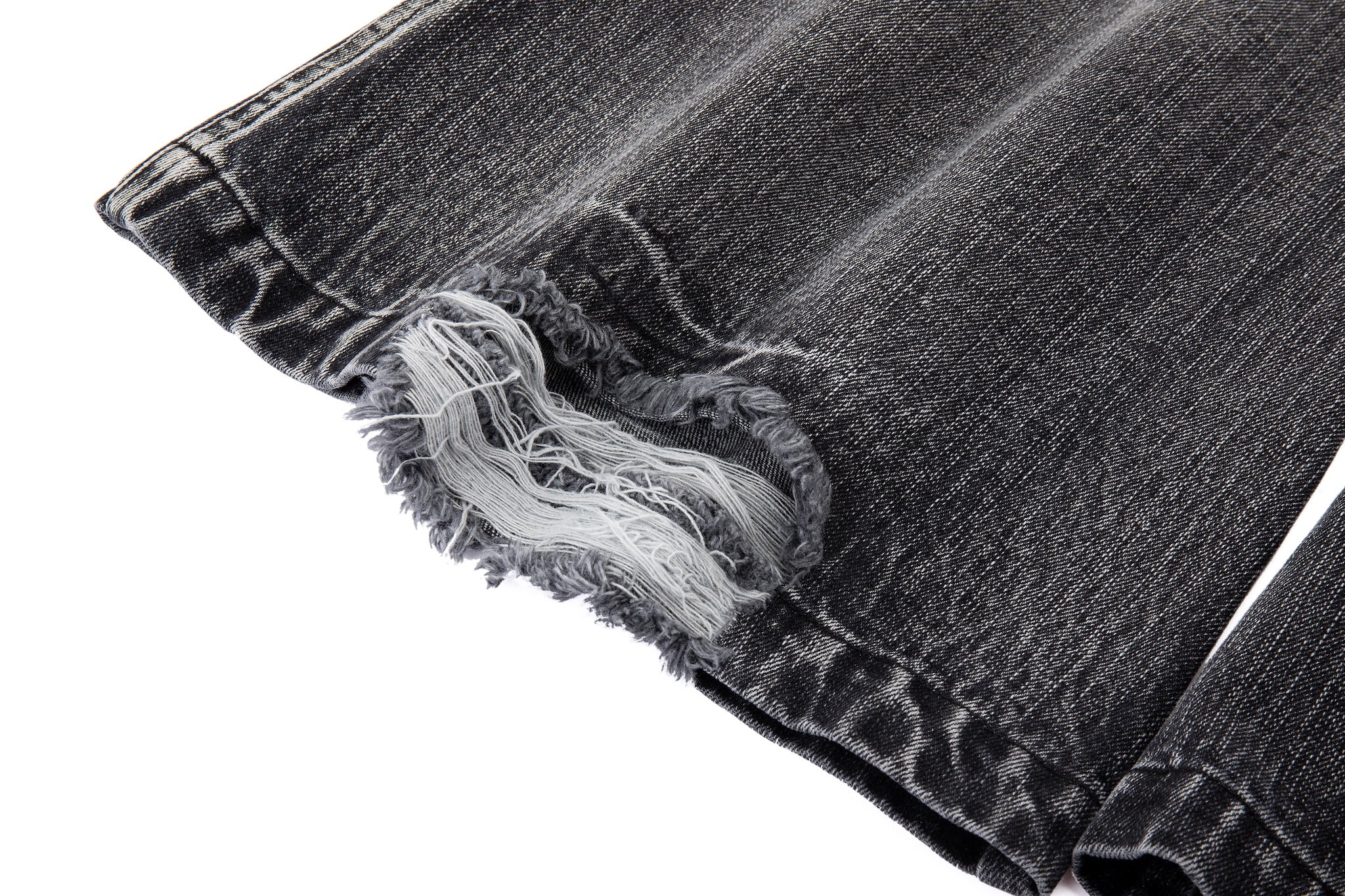 Bell Bottom Jeans – Black Washed Denim - Image 14