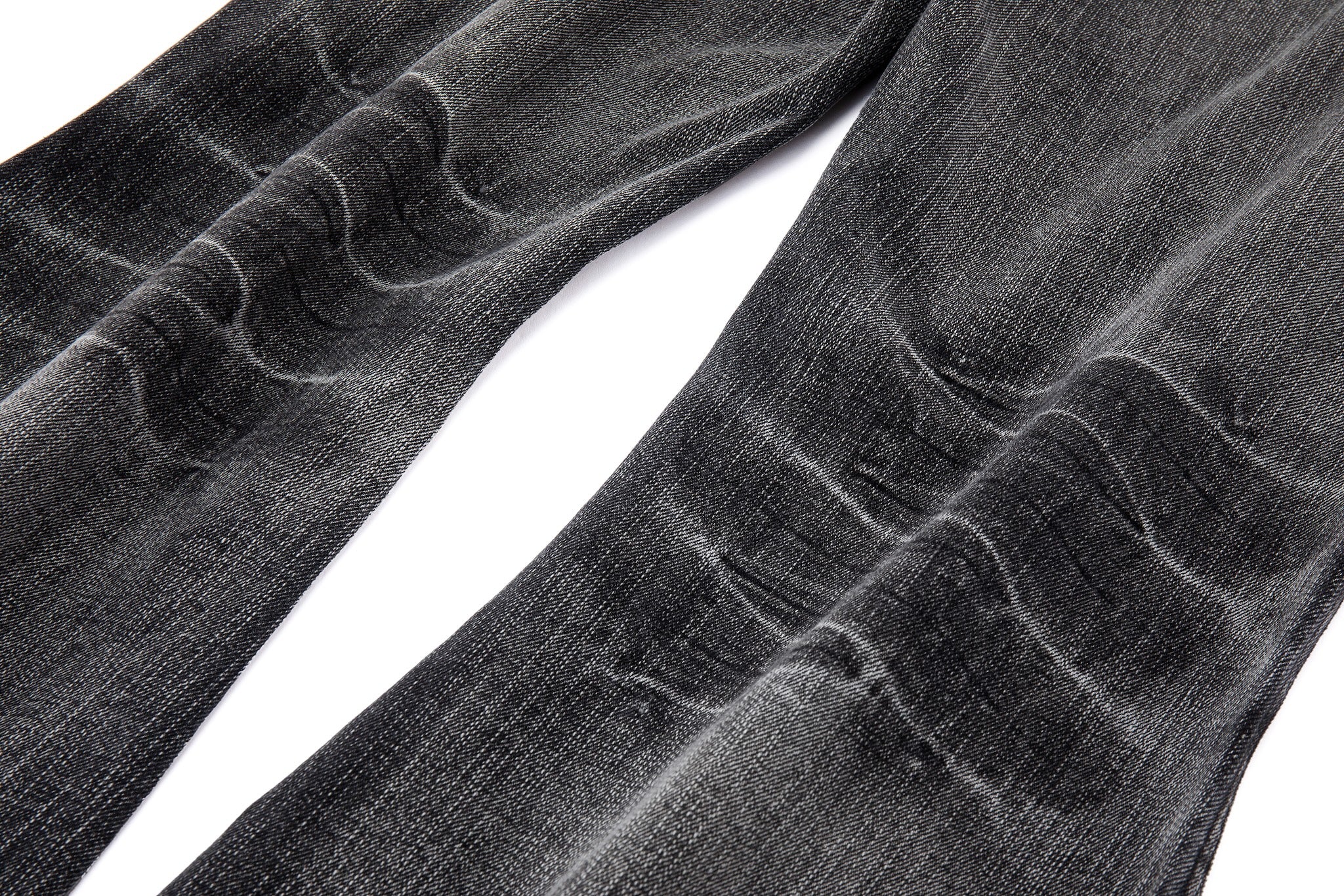 Bell Bottom Jeans – Black Washed Denim - Image 16
