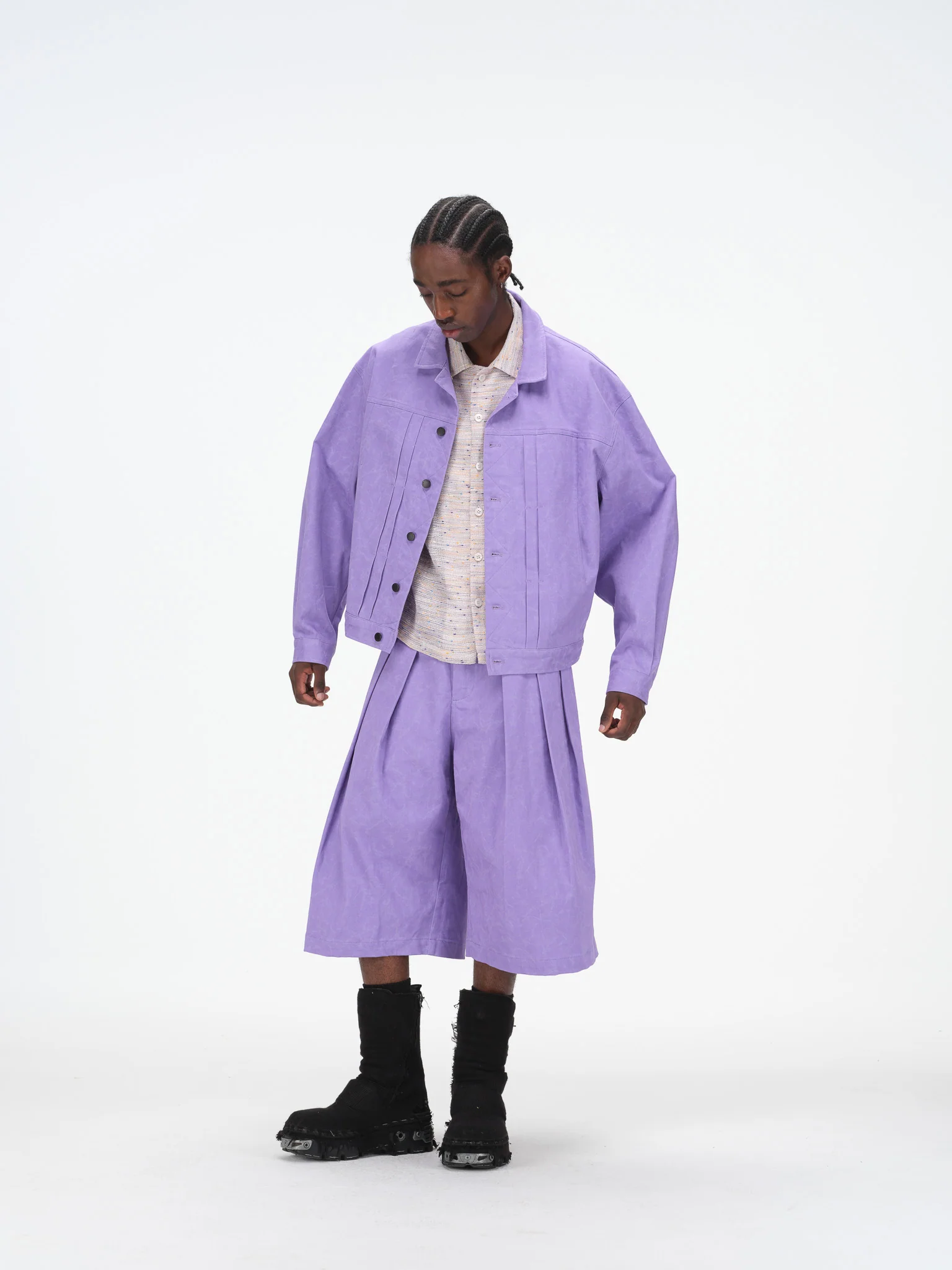 Boxy Jacket - Purple - Image 10