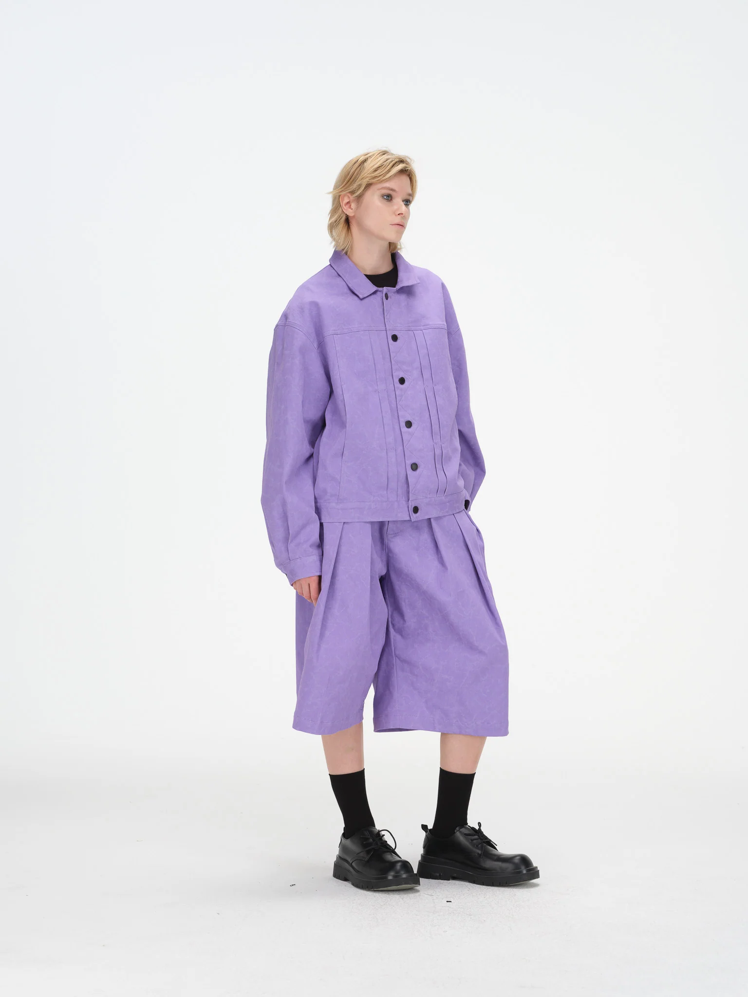 Boxy Jacket - Purple - Image 12