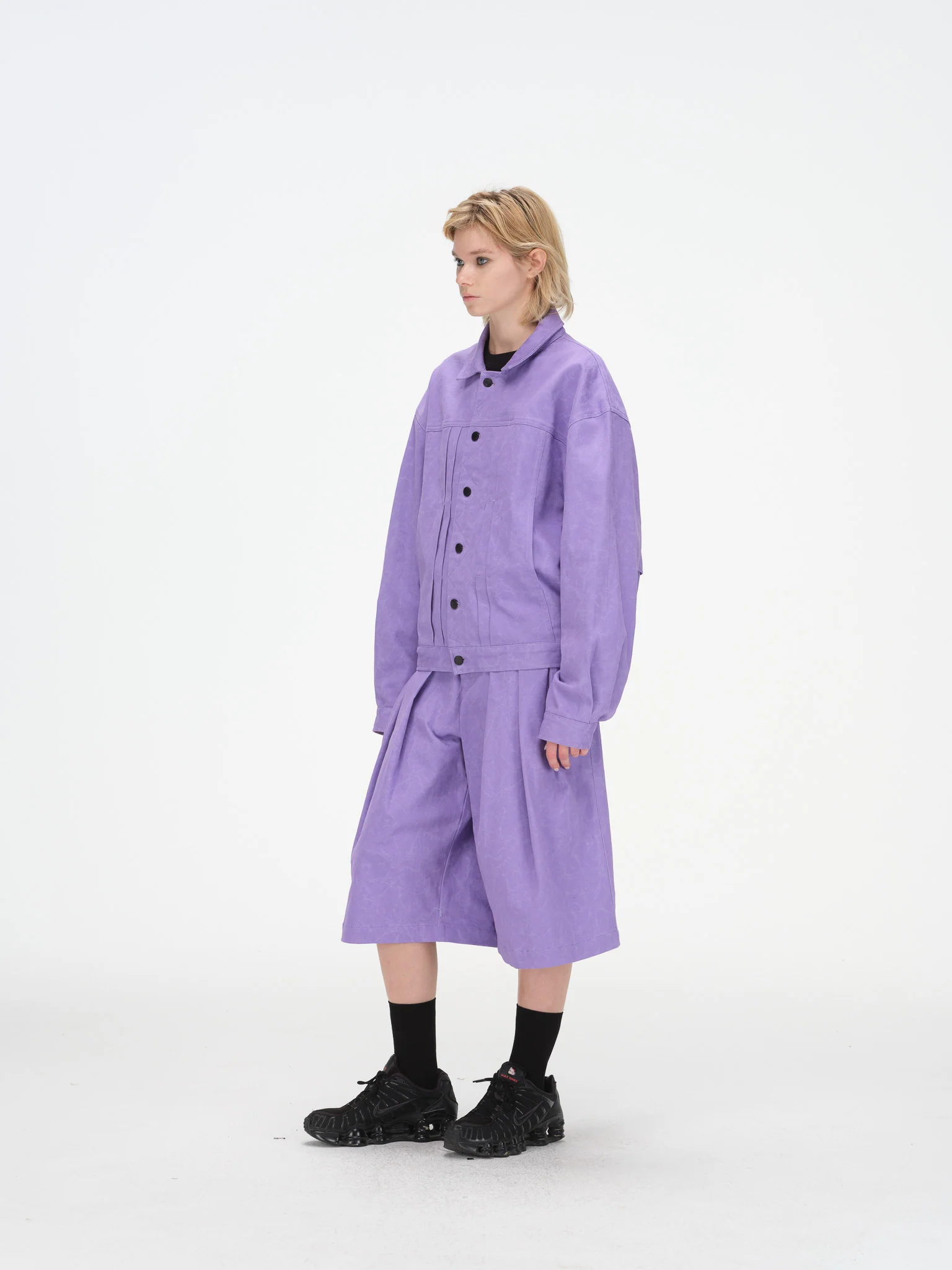 Boxy Jacket - Purple - Image 14