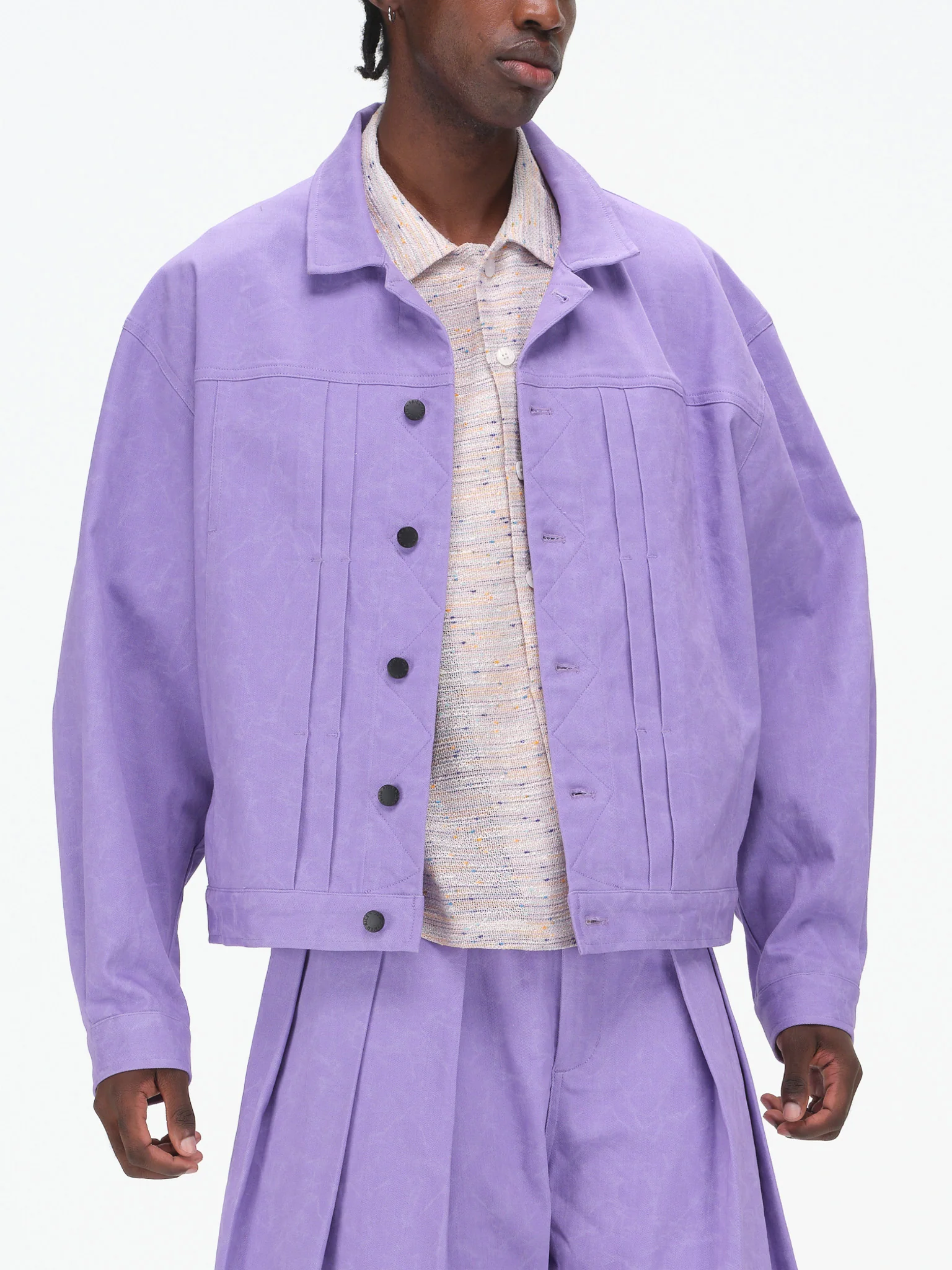 Boxy Jacket - Purple - Image 3