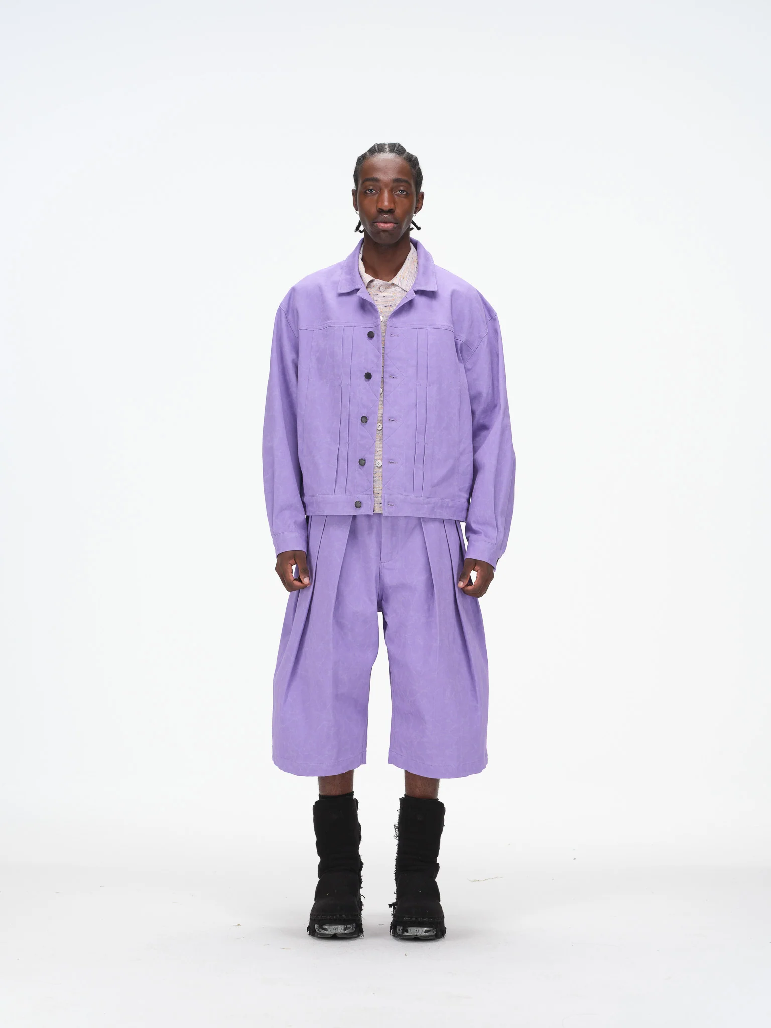 Boxy Jacket - Purple - Image 5