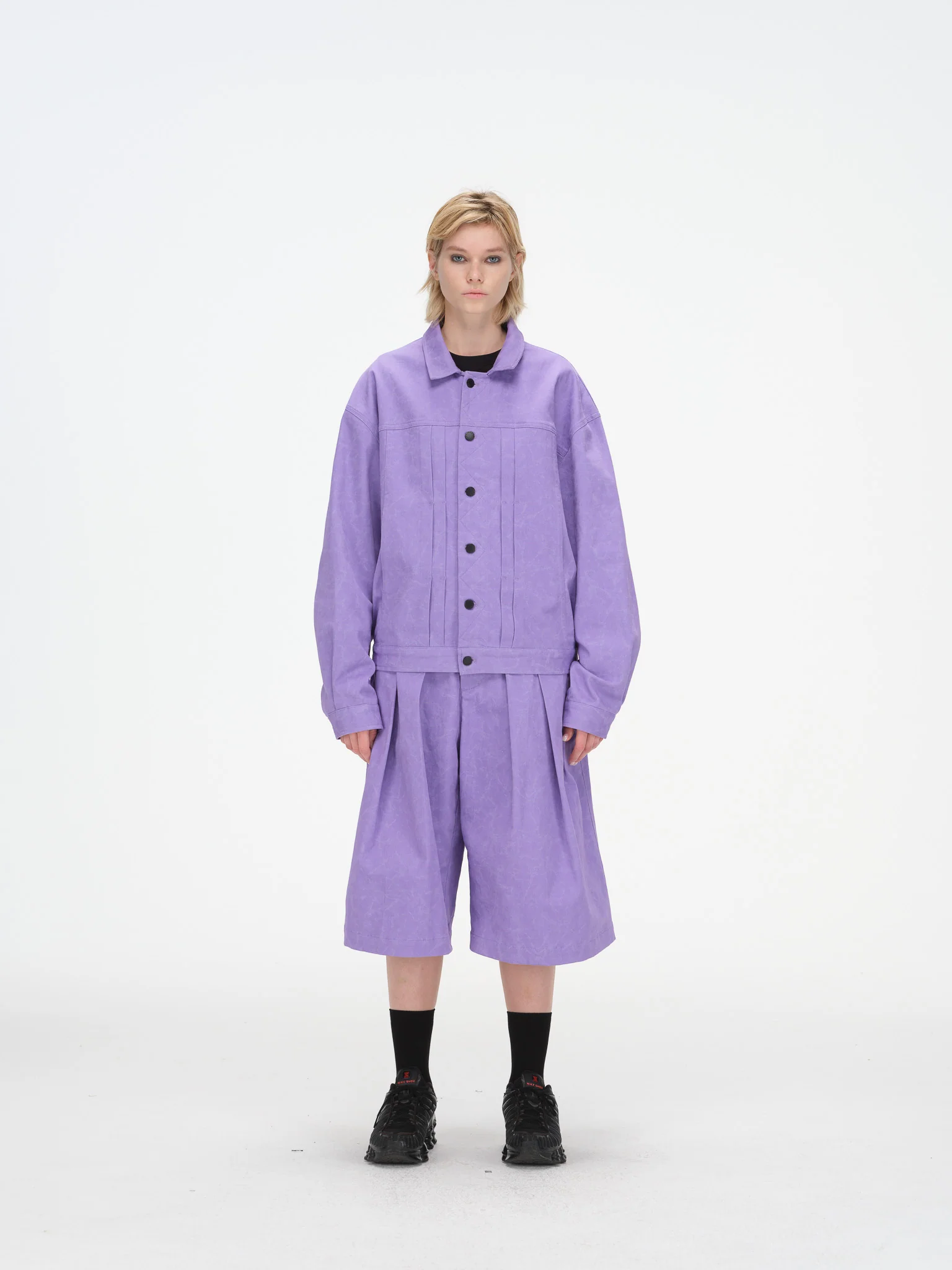 Boxy Jacket - Purple - Image 6