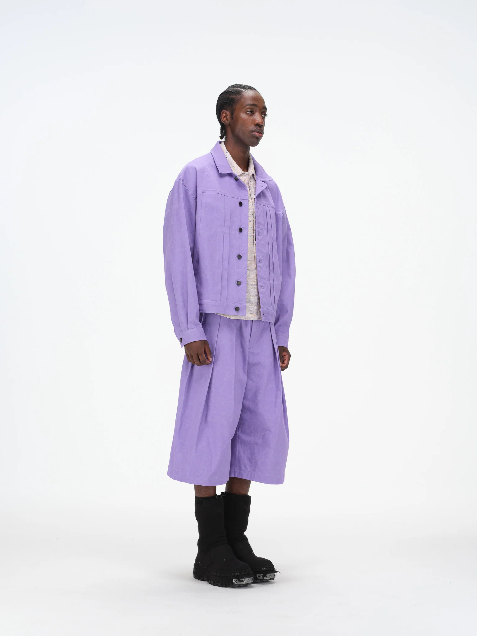 Boxy Jacket - Purple - Image 8