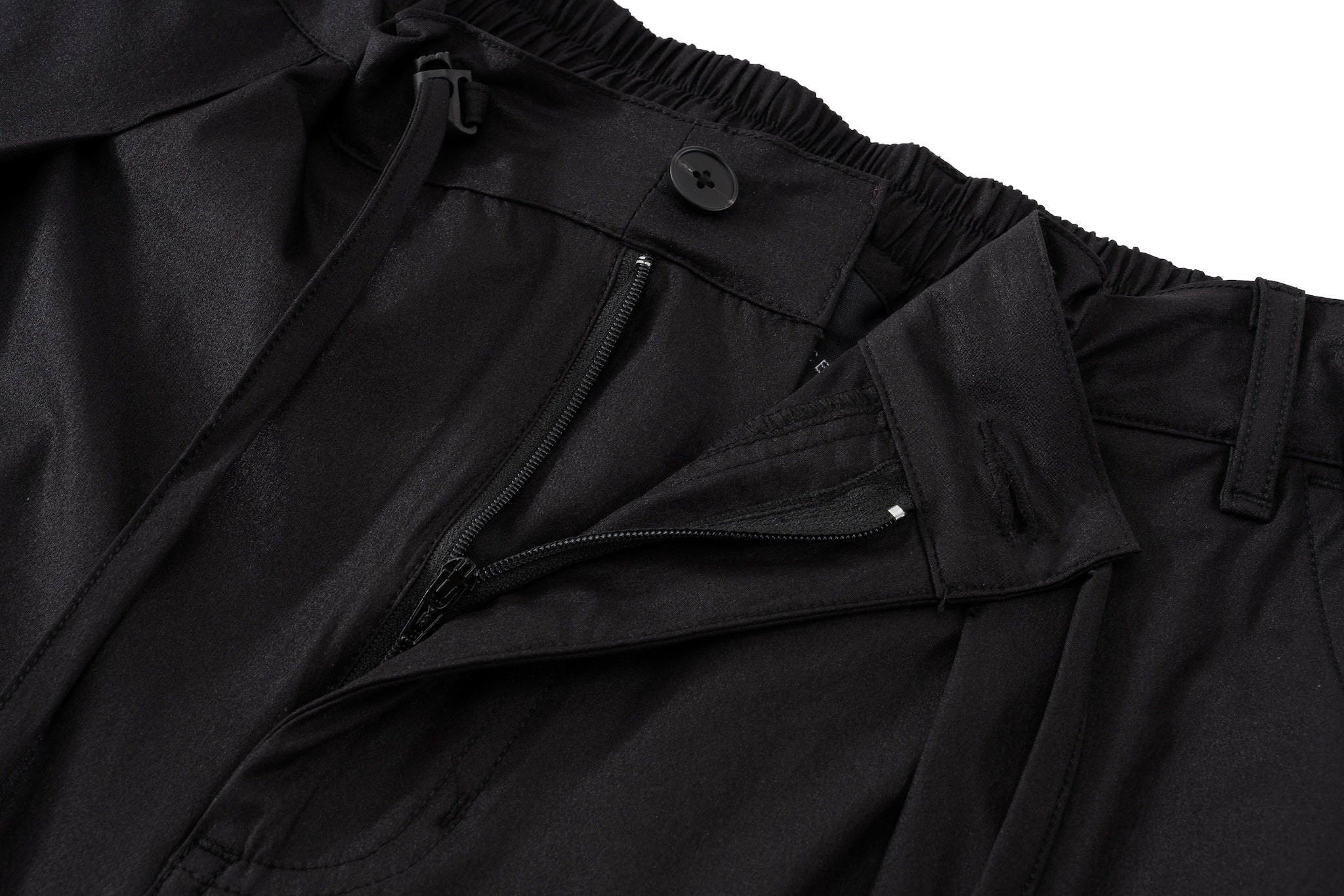 Breezy Draped Utility Pants - Black - Image 16