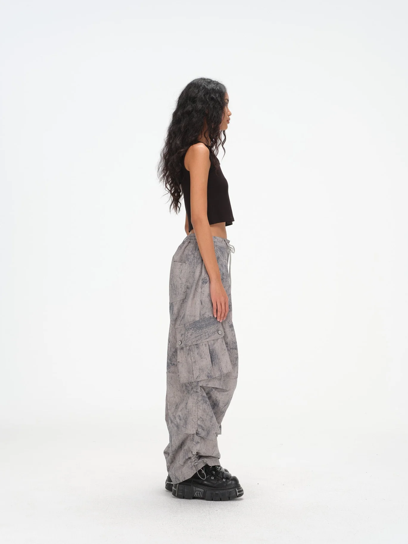 Brush Camo Cargos - Grey, Indigo - Image 10