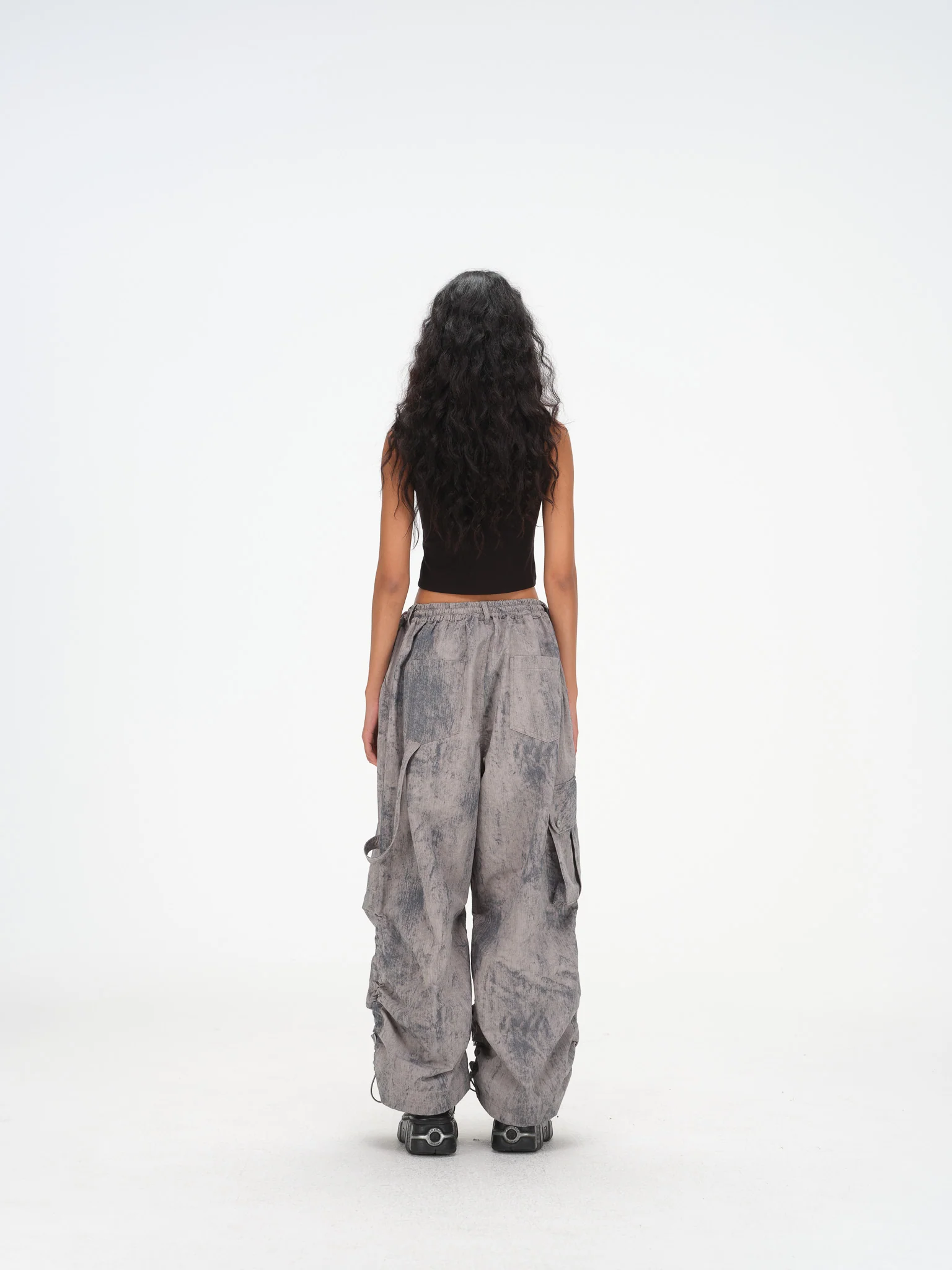 Brush Camo Cargos - Grey, Indigo - Image 11