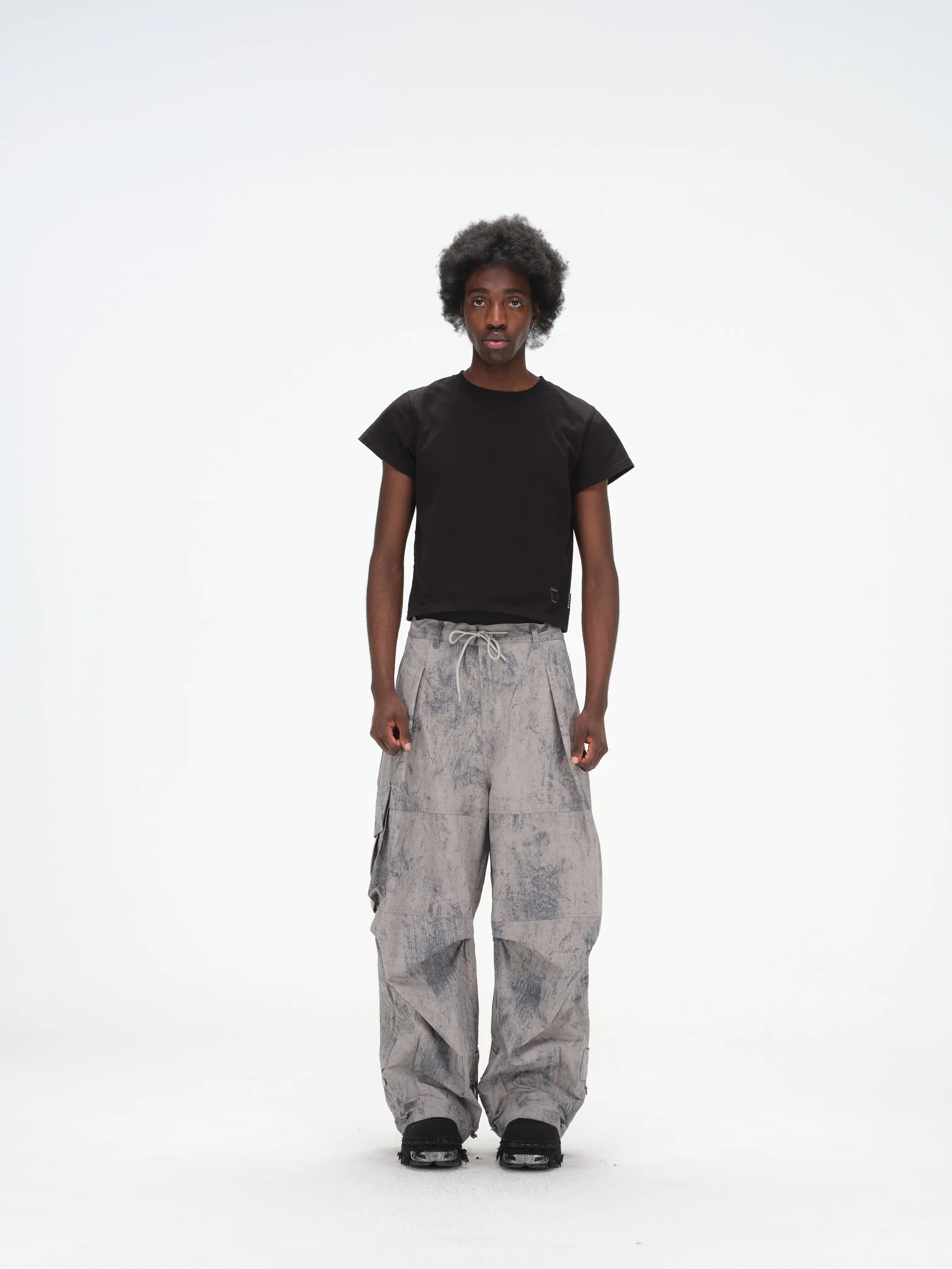 Brush Camo Cargos - Grey, Indigo - Image 3
