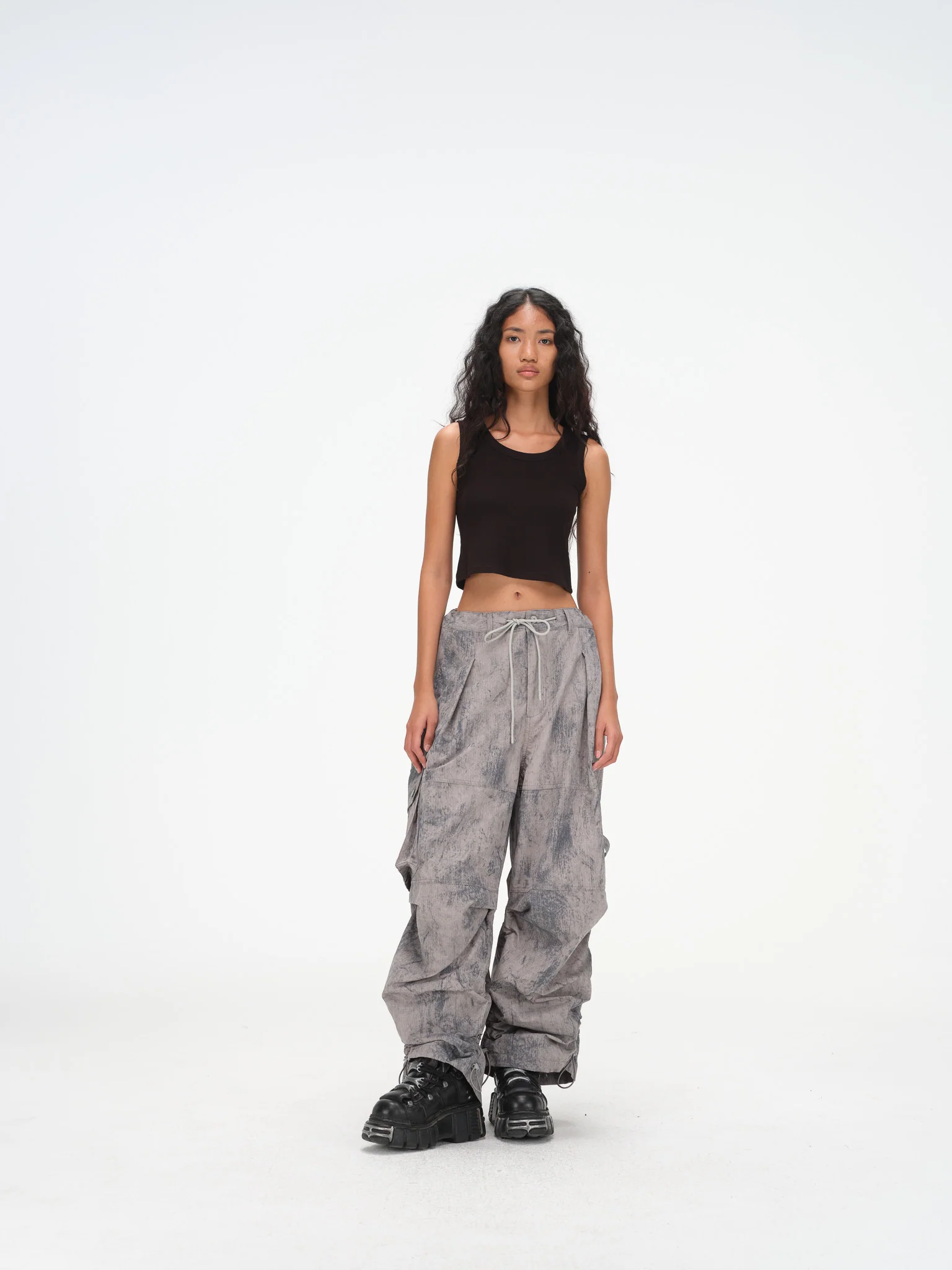 Brush Camo Cargos - Grey, Indigo - Image 4