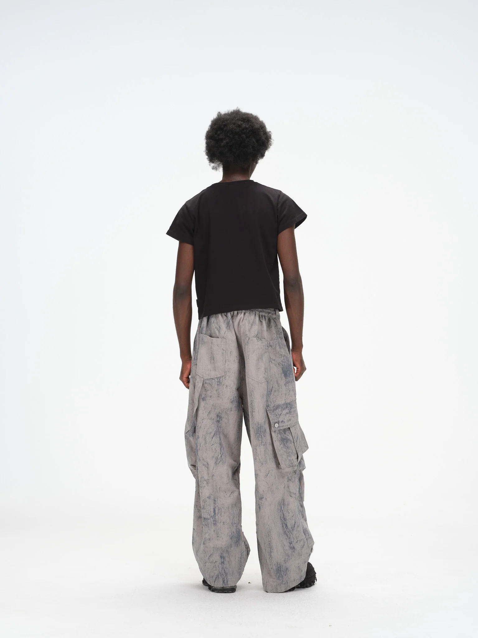 Brush Camo Cargos - Grey, Indigo - Image 7