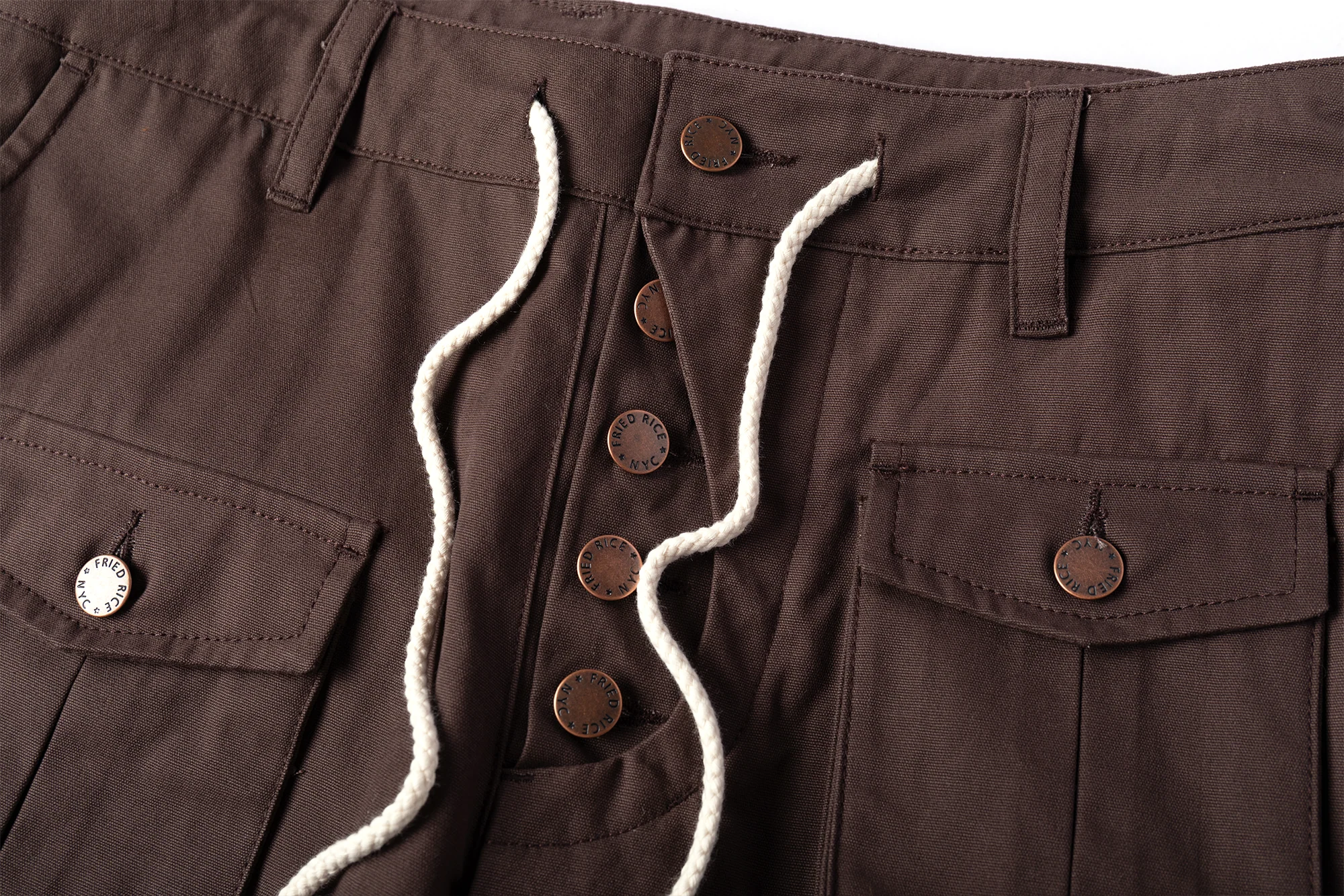 Cargo Pants - Calf Pockets - Brown - Image 11