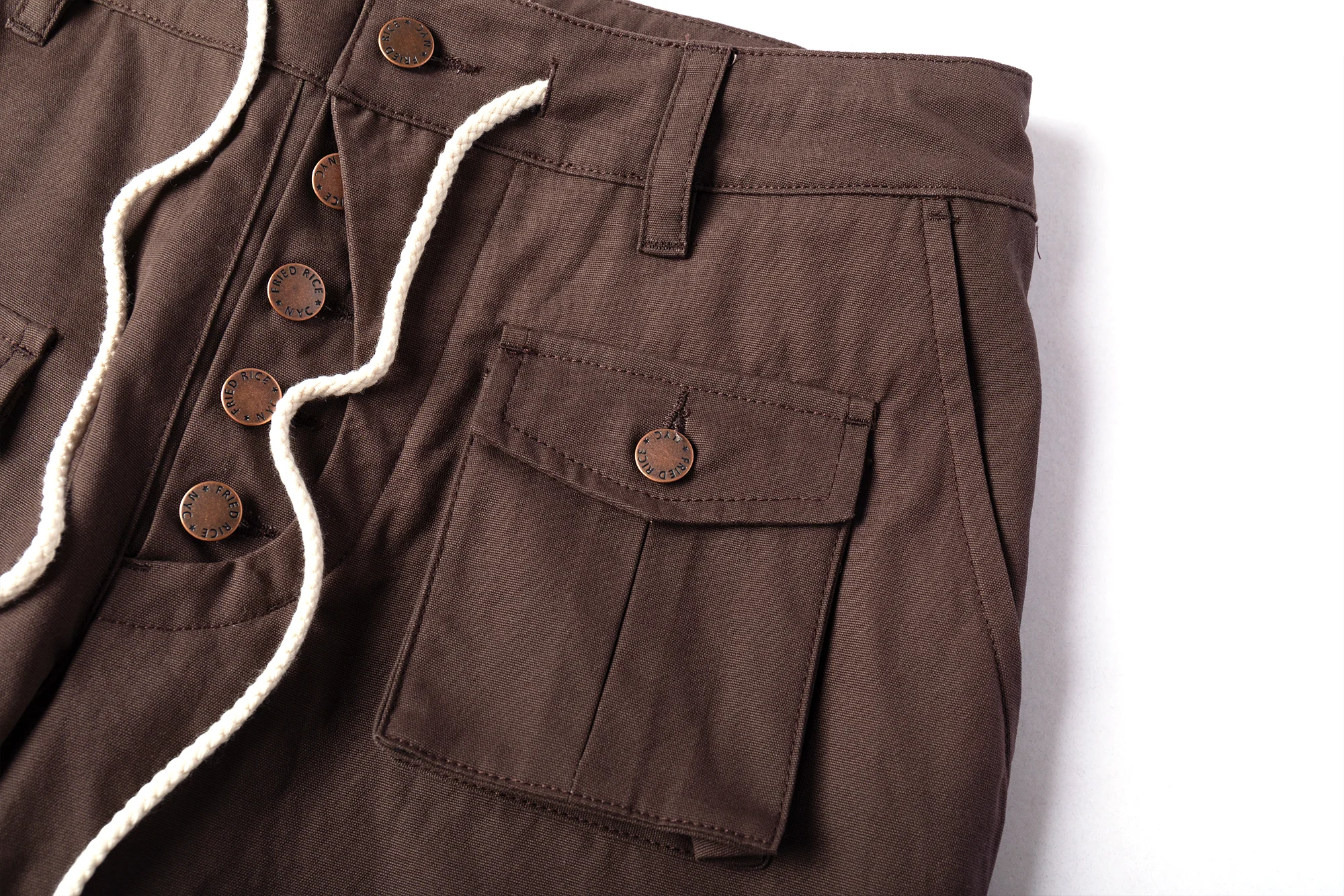 Cargo Pants - Calf Pockets - Brown - Image 12