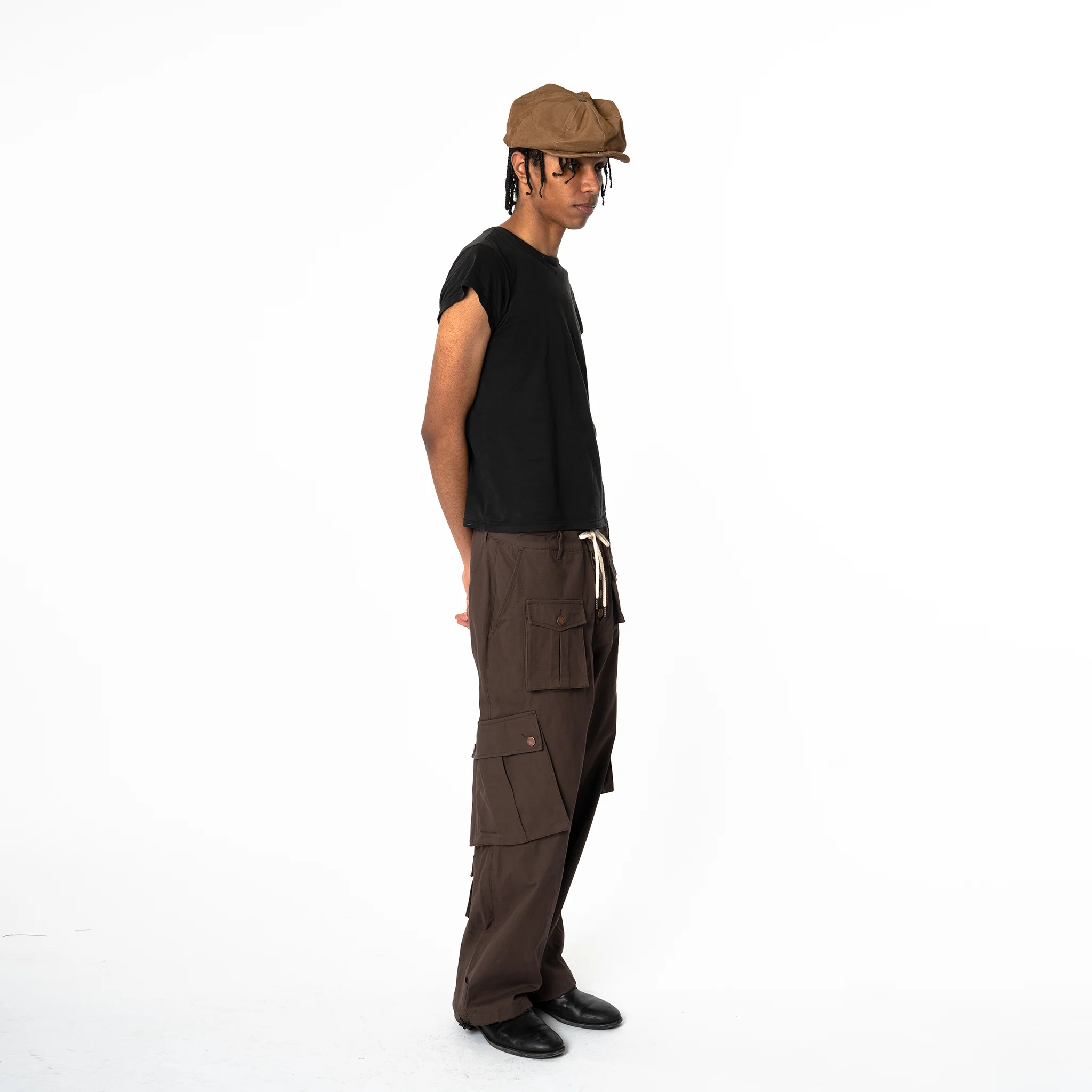 Cargo Pants - Calf Pockets - Brown - Image 6