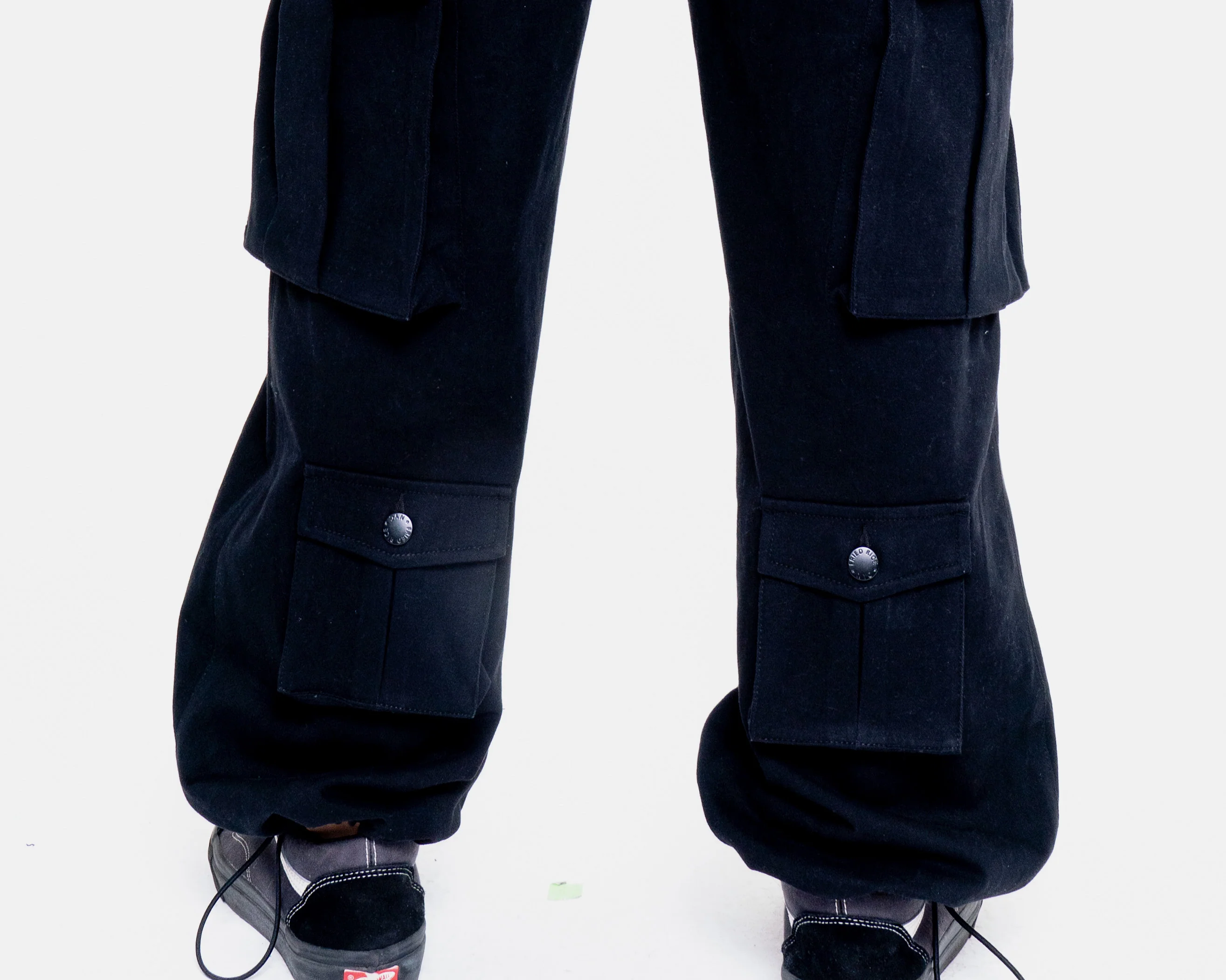 Cargo Pants - Calf Pockets - Black - Image 3