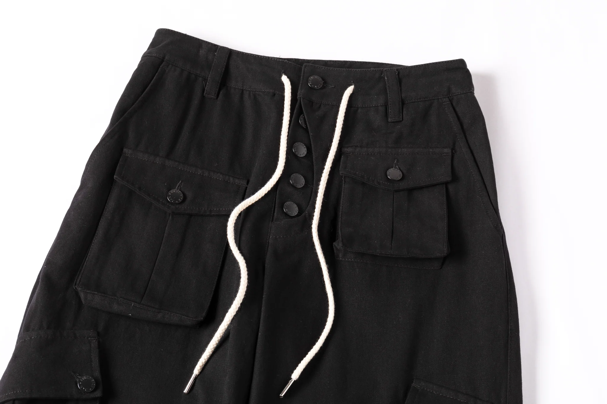 Cargo Pants - Calf Pockets - Black - Image 5