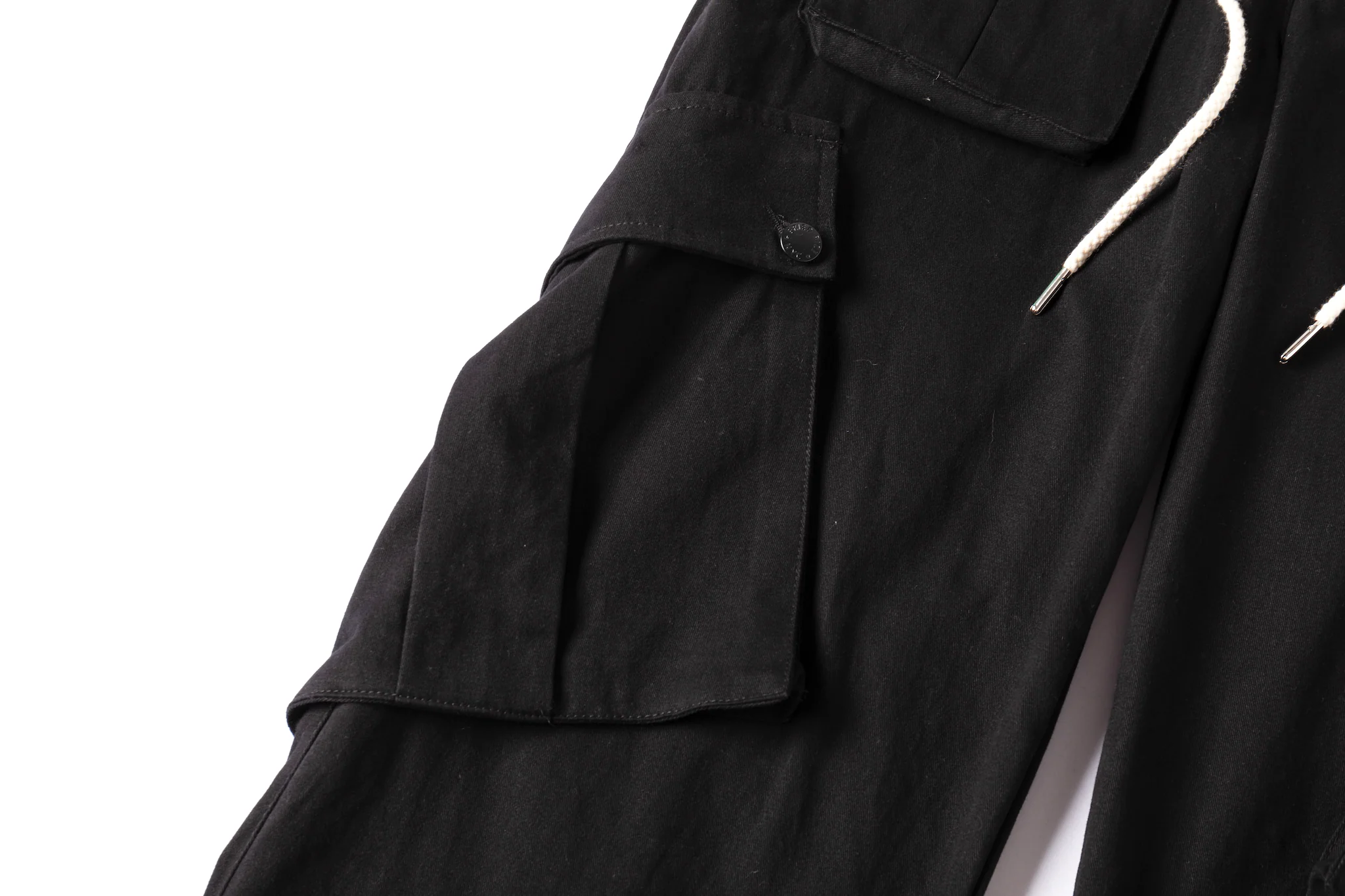 Cargo Pants - Calf Pockets - Black - Image 8