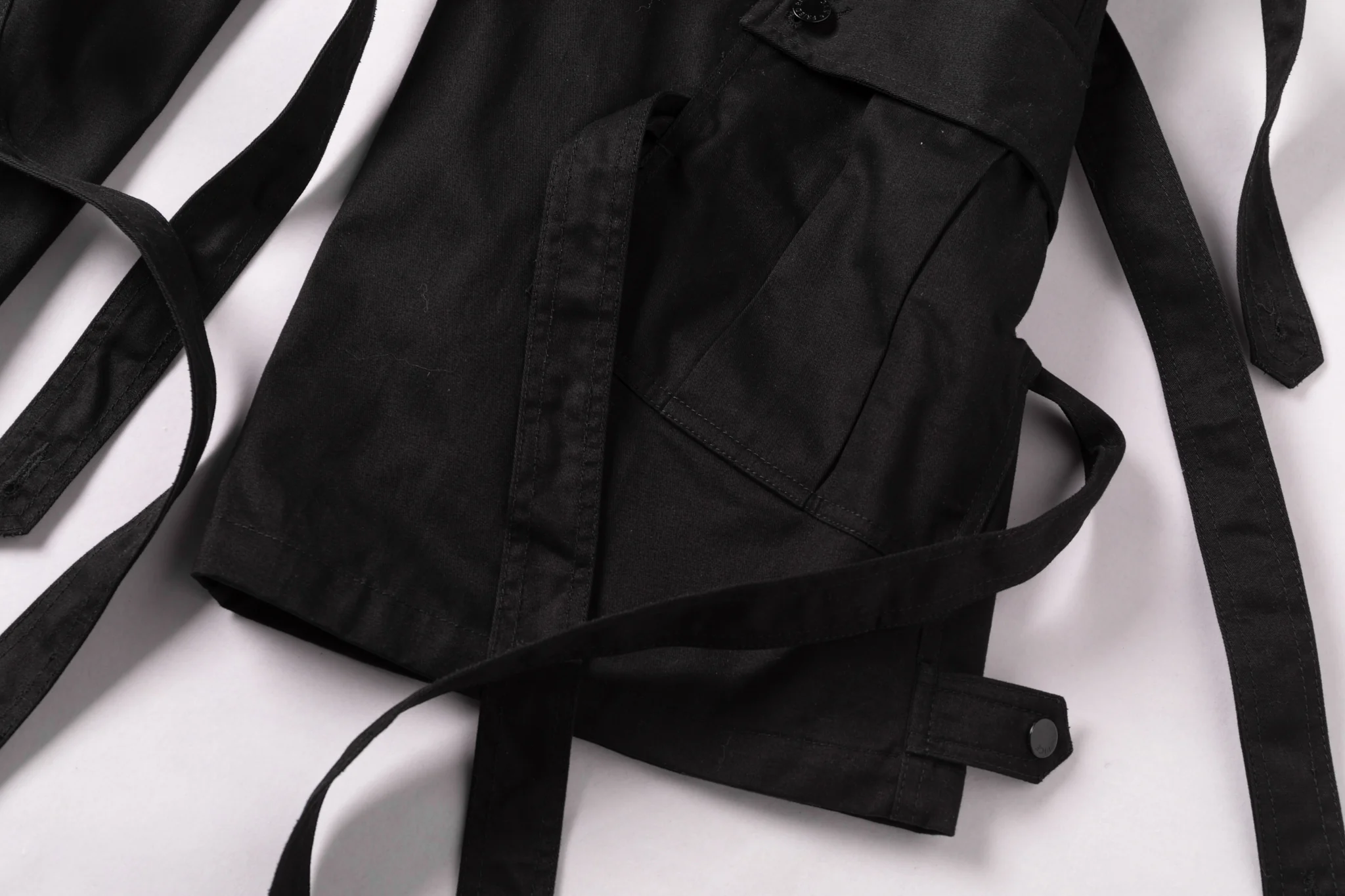 Cargo Strap Pants - Black - Image 16