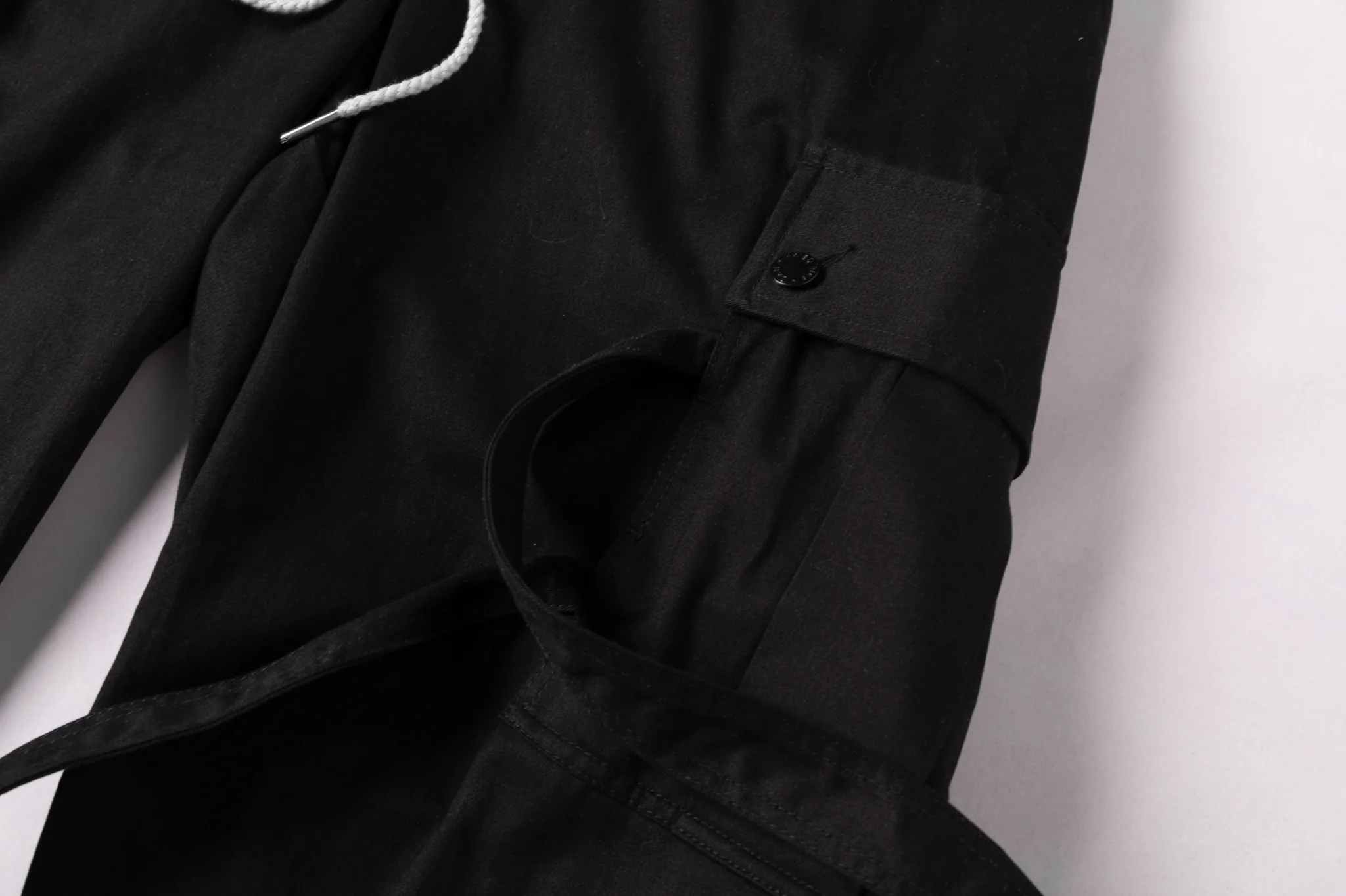 Cargo Strap Pants - Black - Image 18
