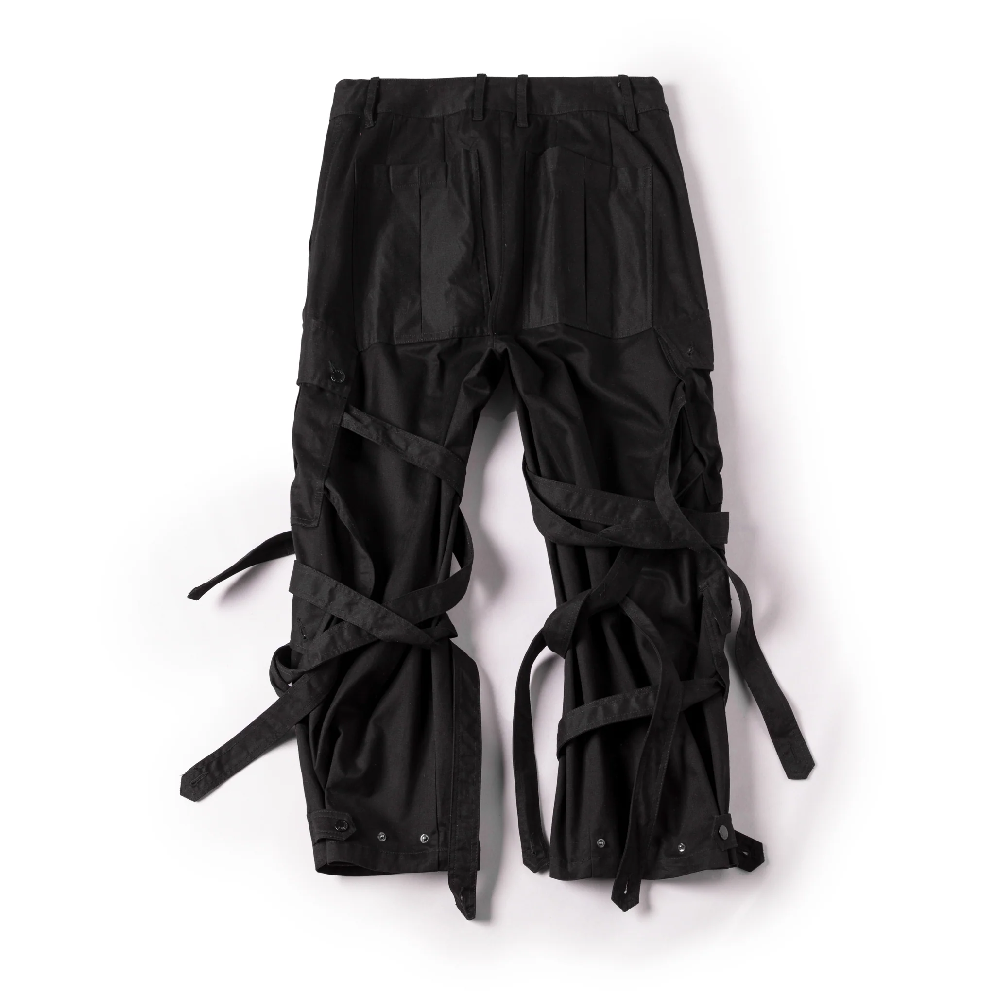 Cargo Strap Pants - Black - Image 7