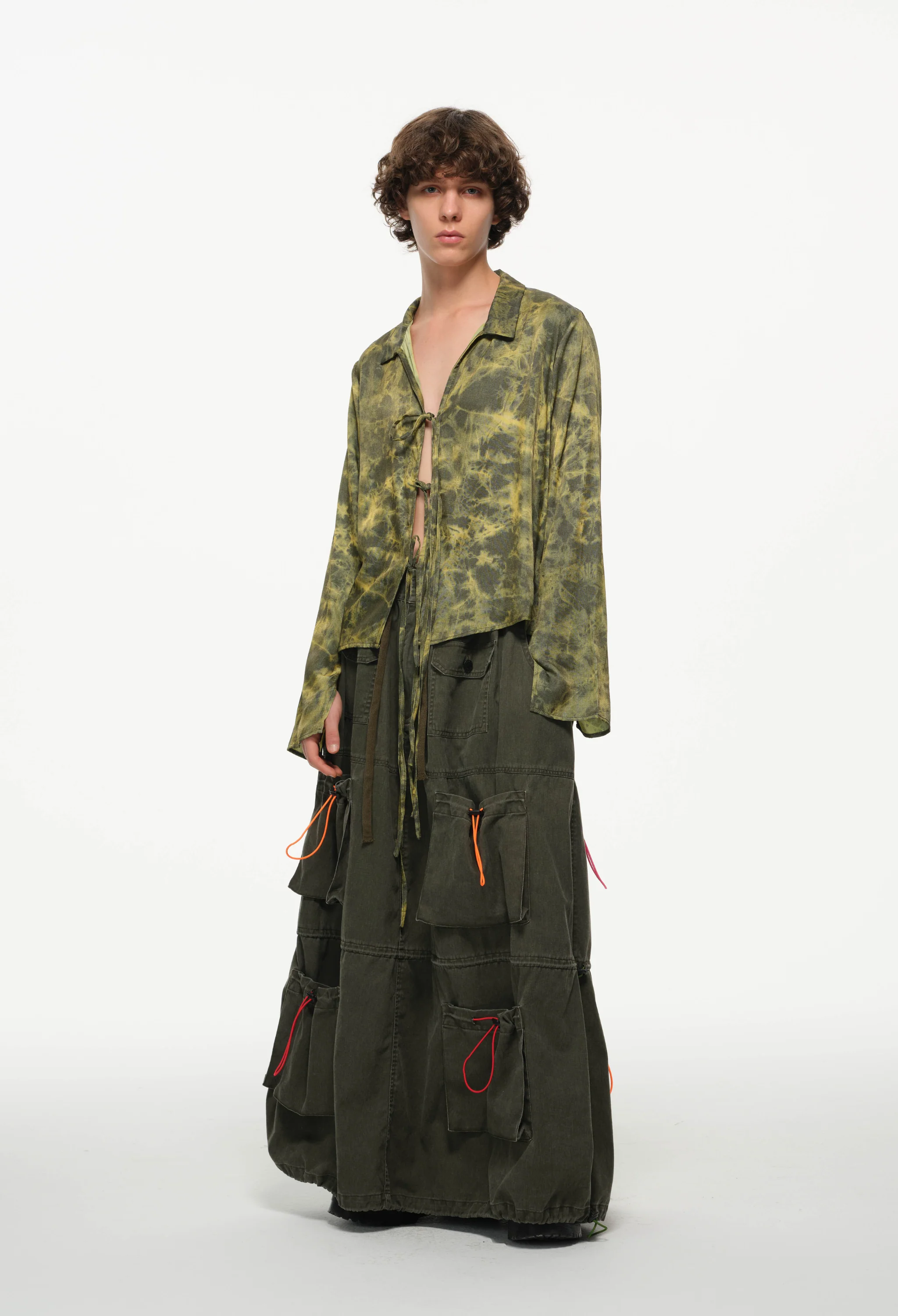 Color Pop Pull-Tie Cargo Skirt - Image 16