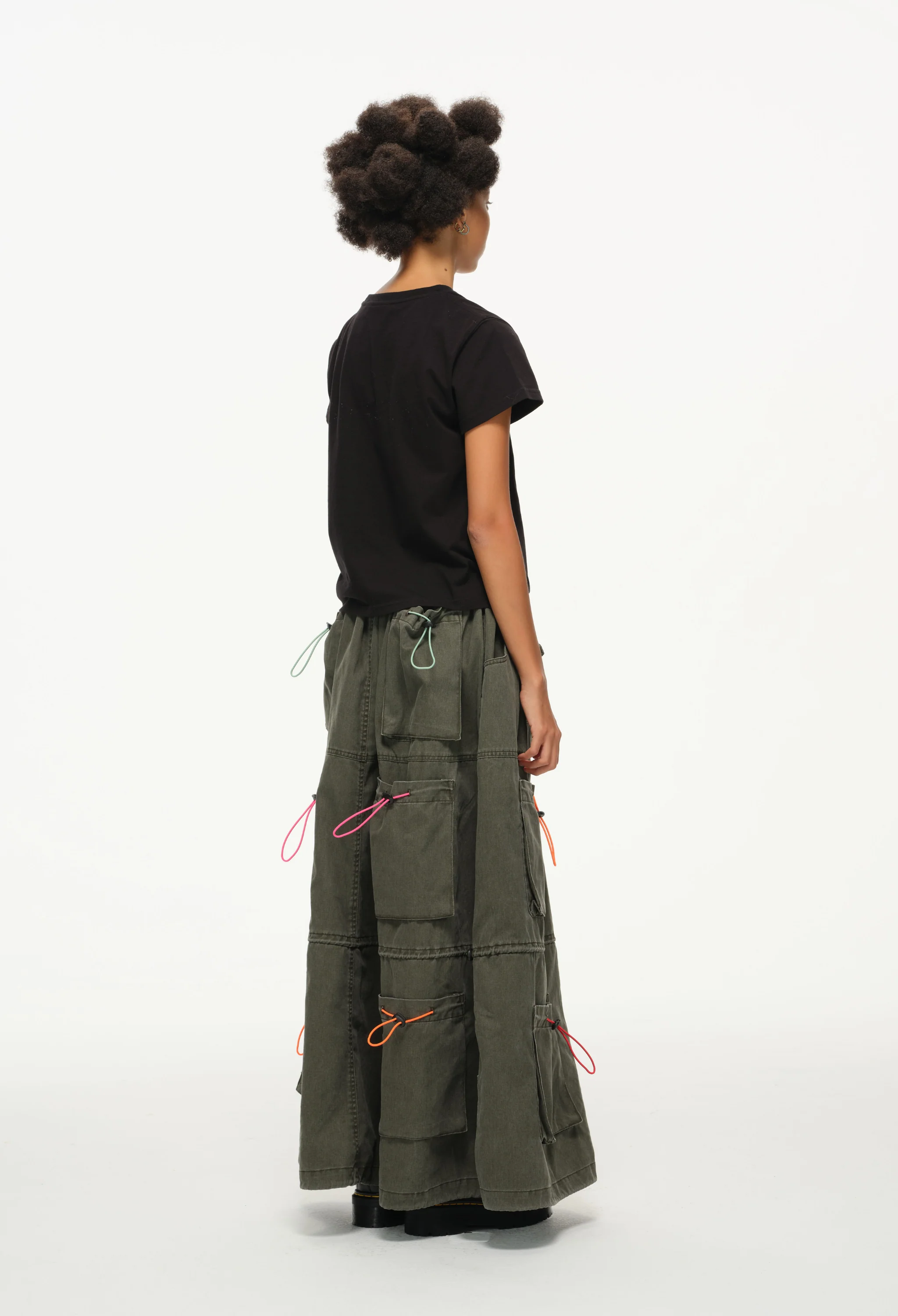 Color Pop Pull-Tie Cargo Skirt - Image 5