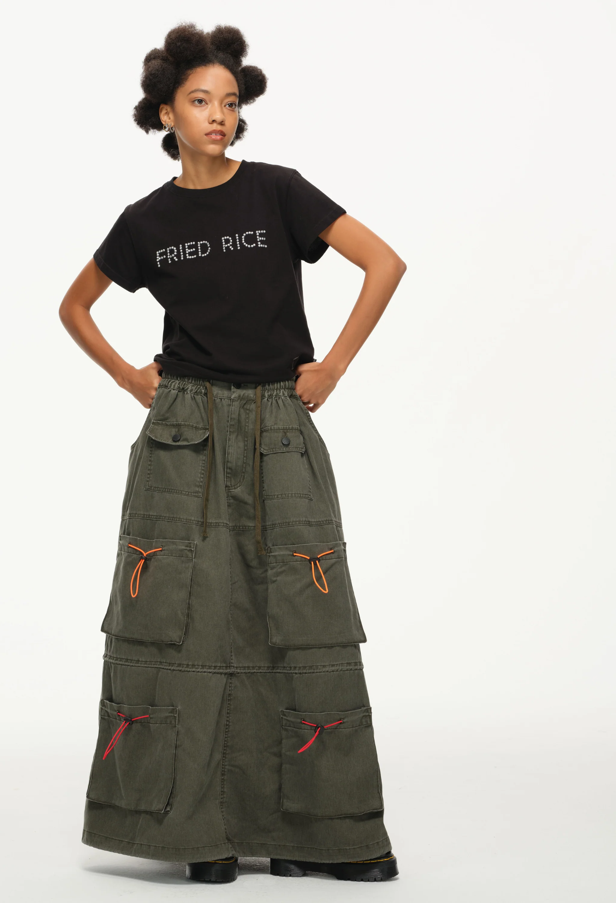 Color Pop Pull-Tie Cargo Skirt - Image 6