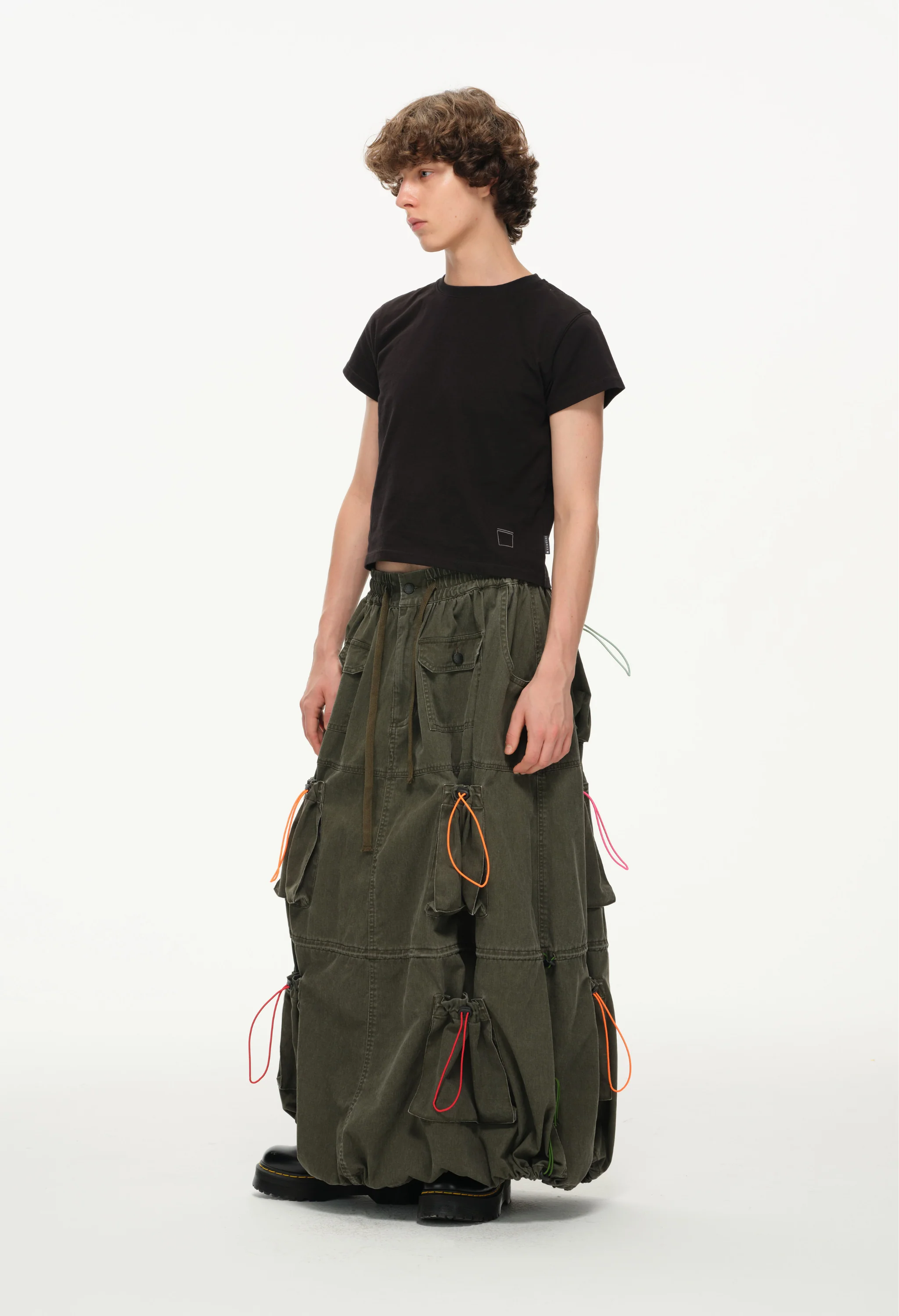 Color Pop Pull-Tie Cargo Skirt - Image 7