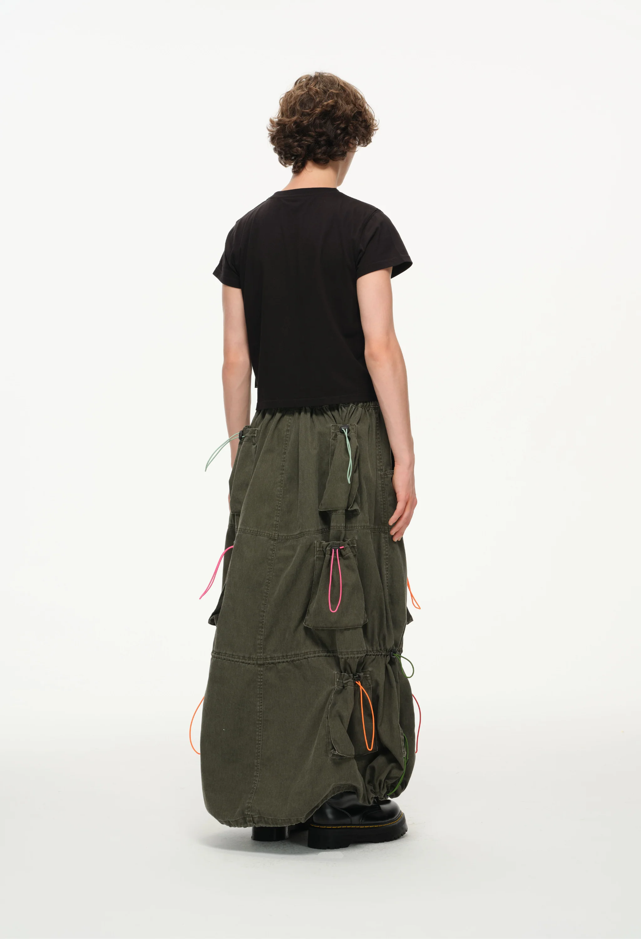 Color Pop Pull-Tie Cargo Skirt - Image 8