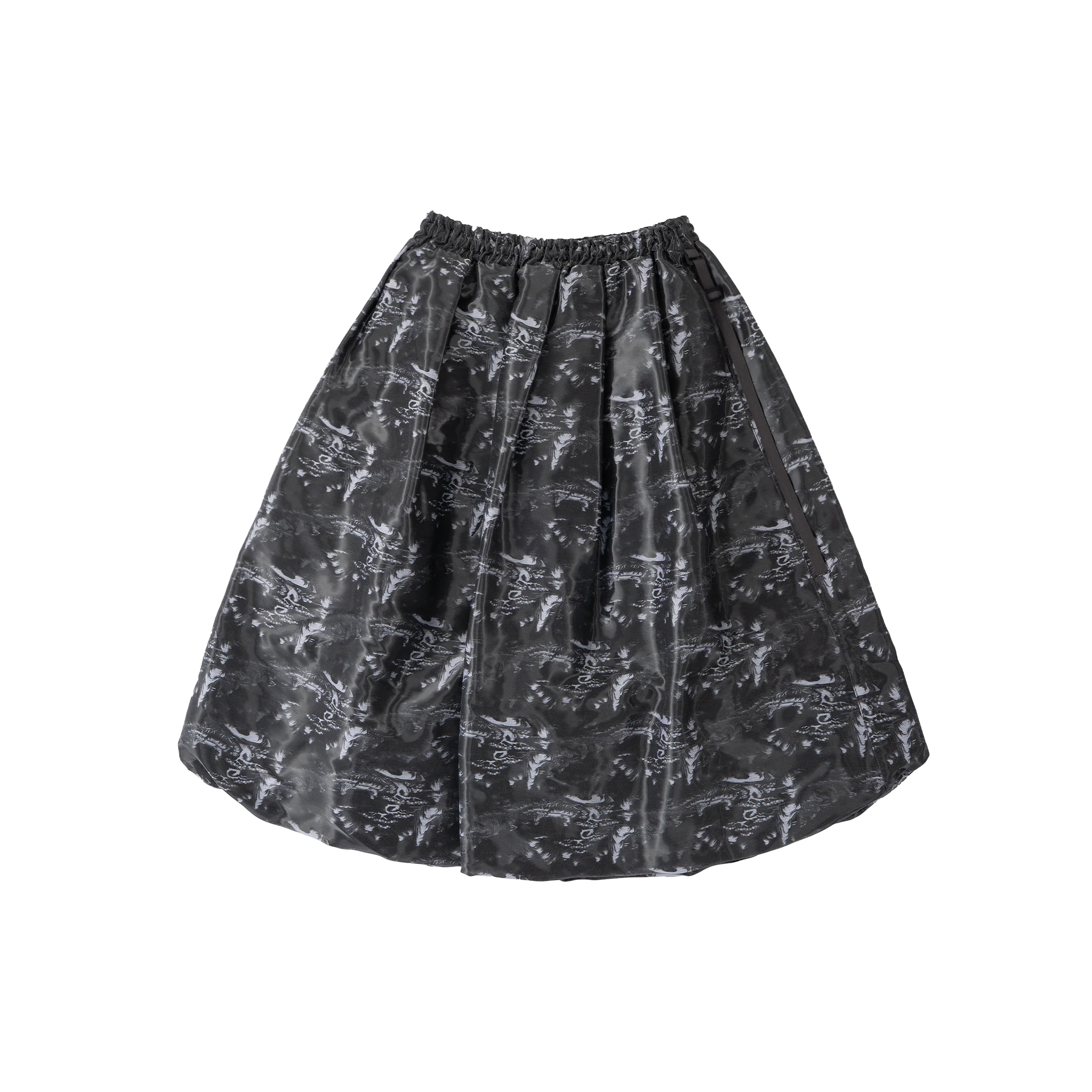 Constructed Bubble Skirt - Glossy Ink Wash - Image 14