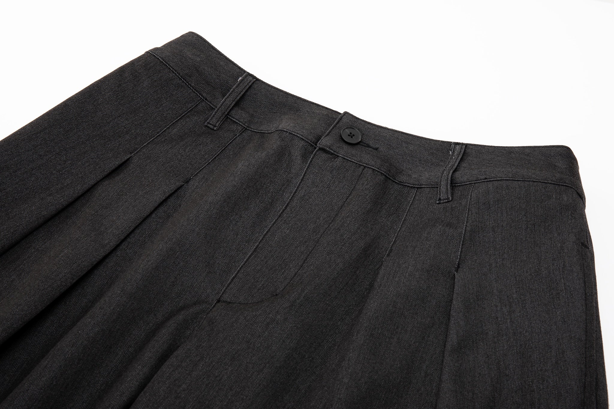Contour Pleated Trousers – Sable Grey, Relaxed Fit - Image 12