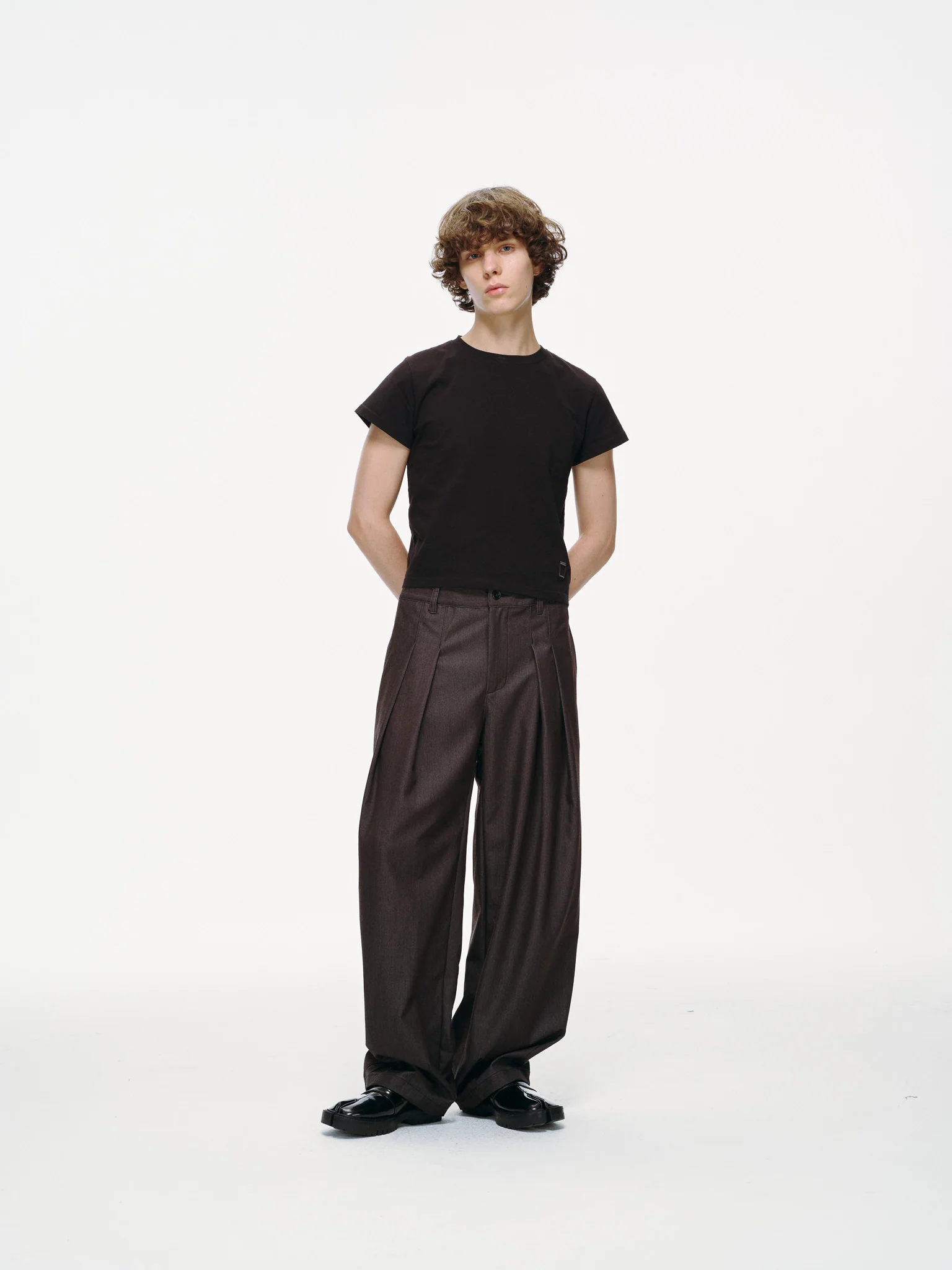 Contour Pleated Trousers – Sable Grey, Relaxed Fit - Image 6