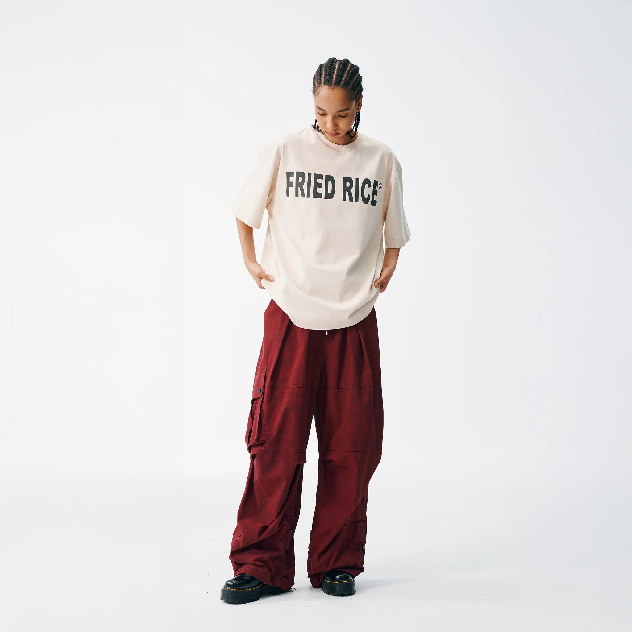 FRIED RICE AS FUCK Tee - Off White - Image 3