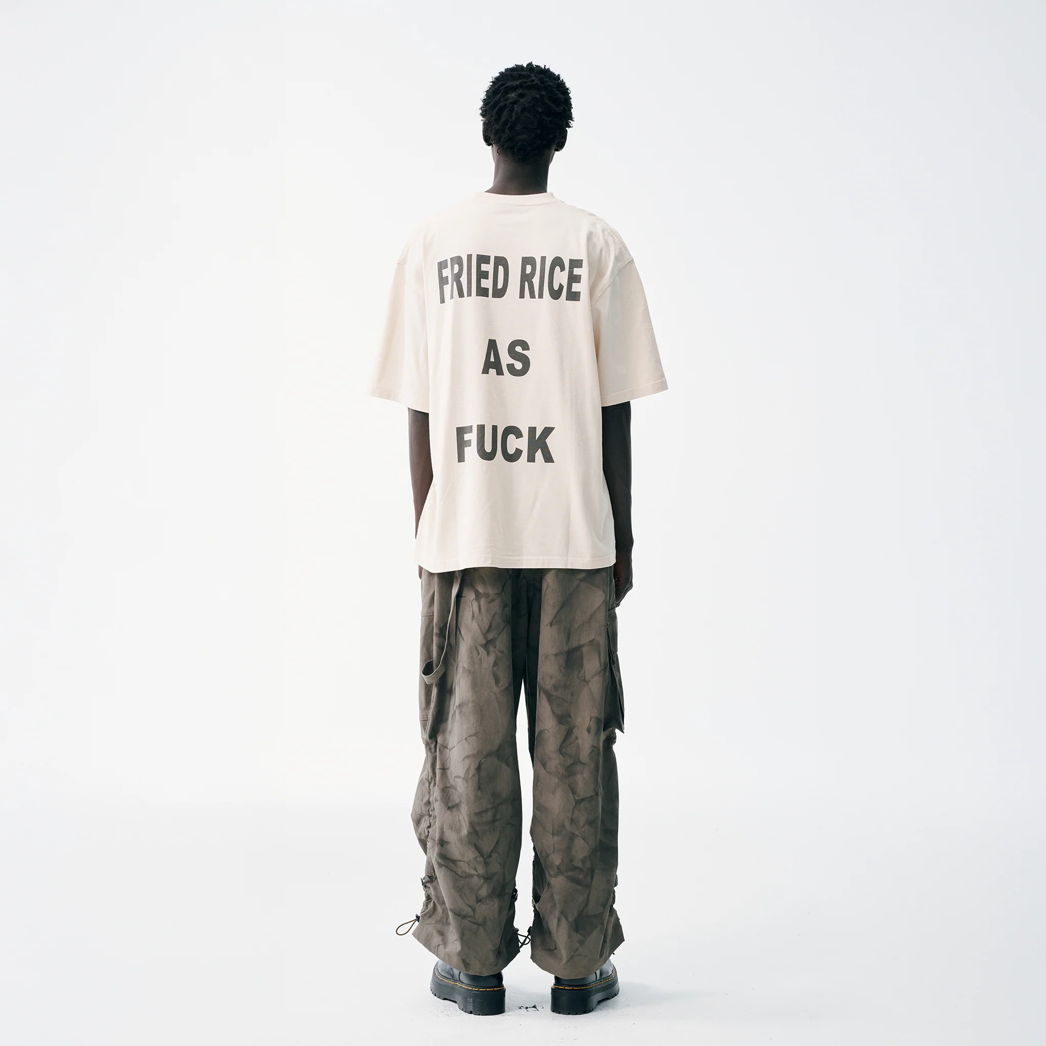 FRIED RICE AS FUCK Tee - Off White - Image 4